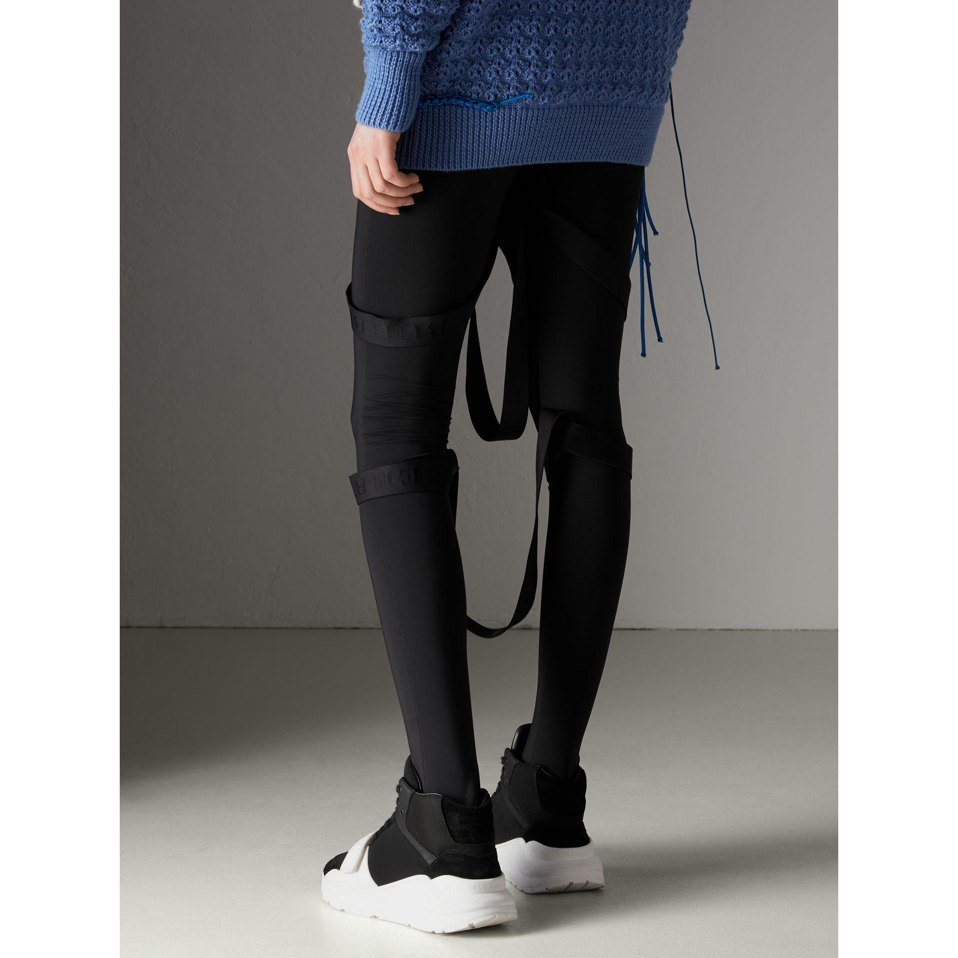 burberry black leggings