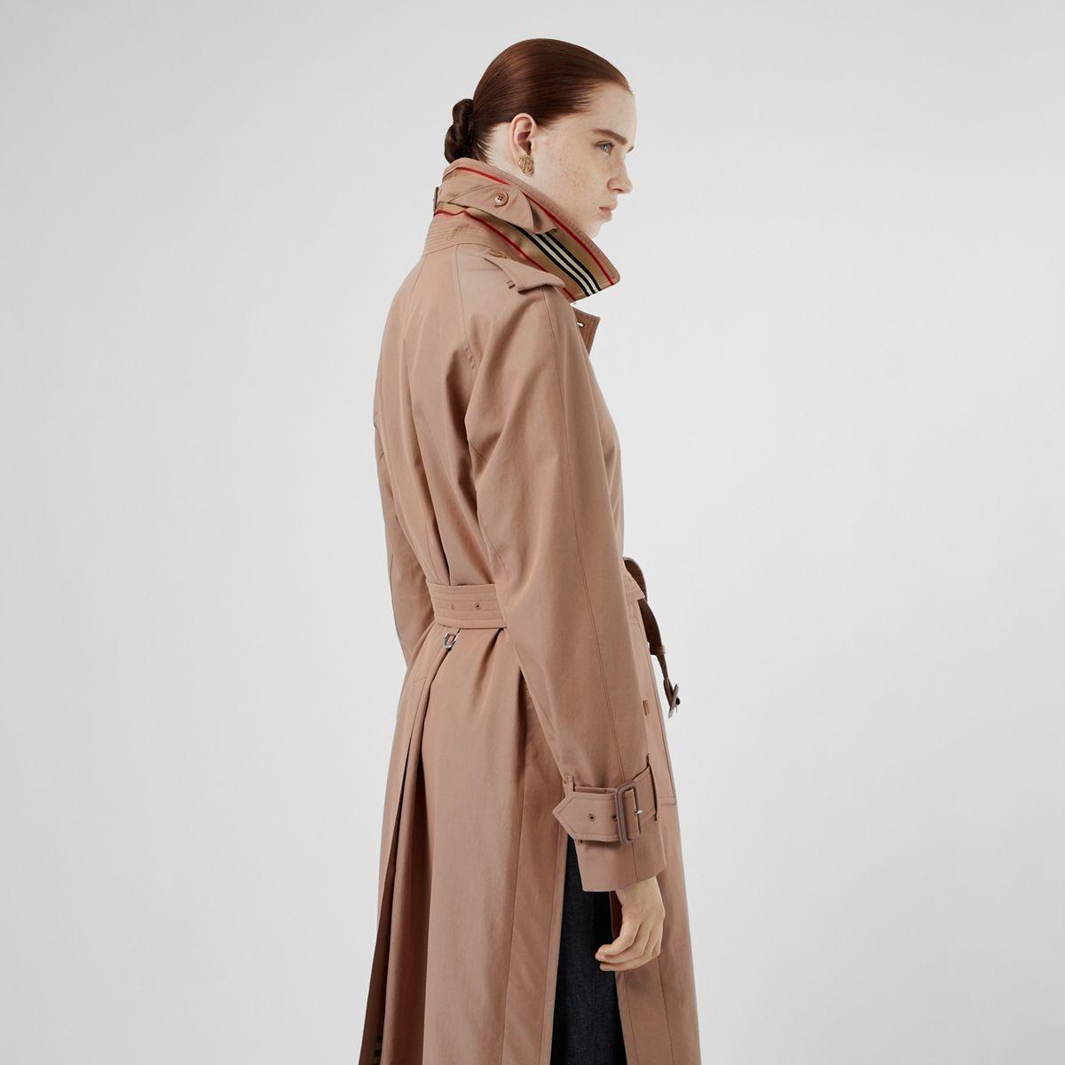 tropical gabardine belted car coat
