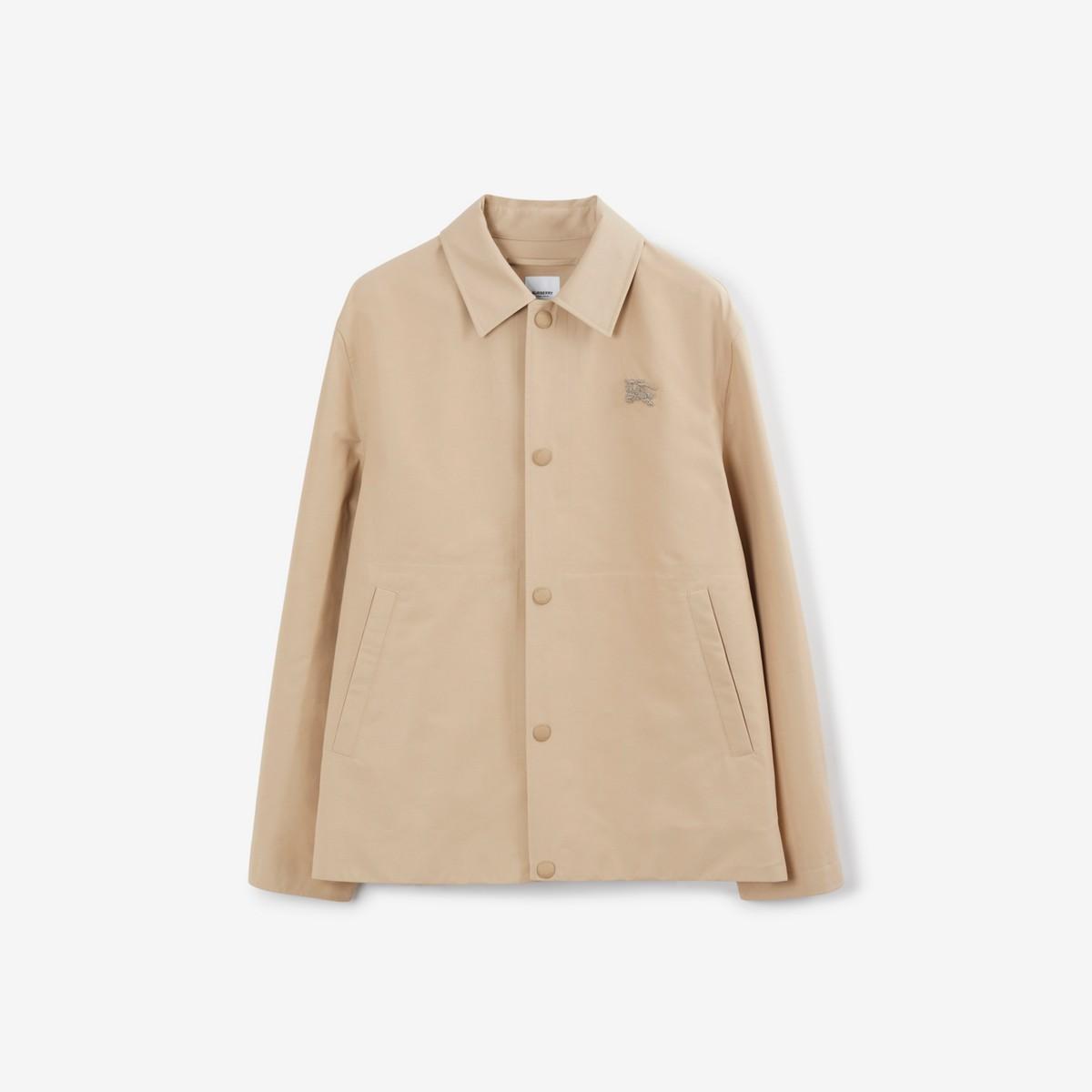 Burberry Technical Cotton Jacket in Natural for Men | Lyst