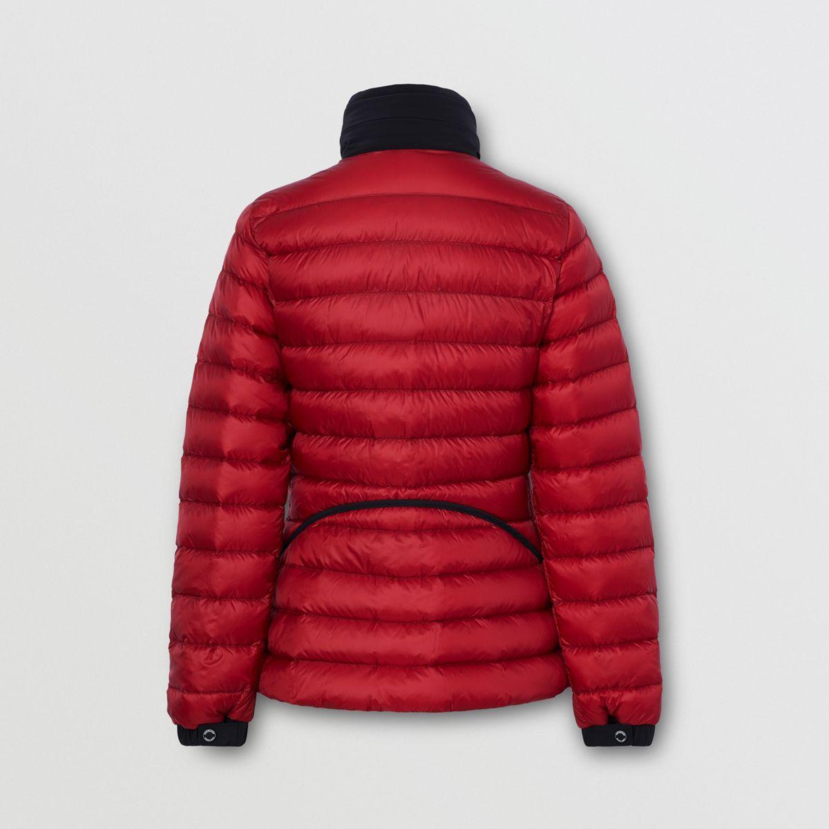 burberry red puffer jacket