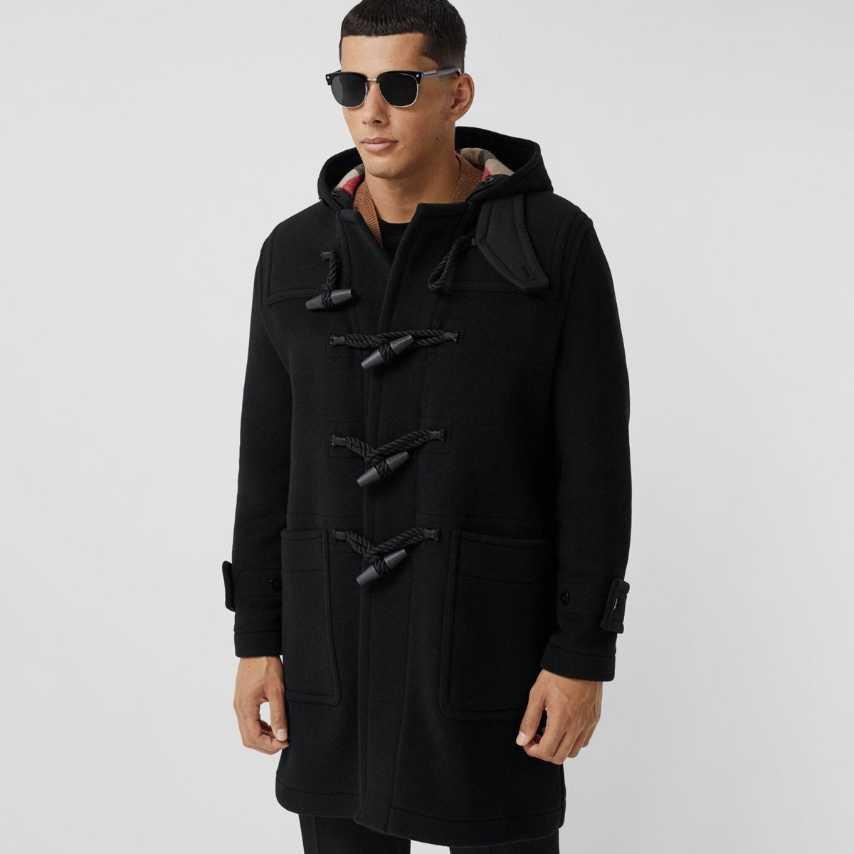 duffle coat black