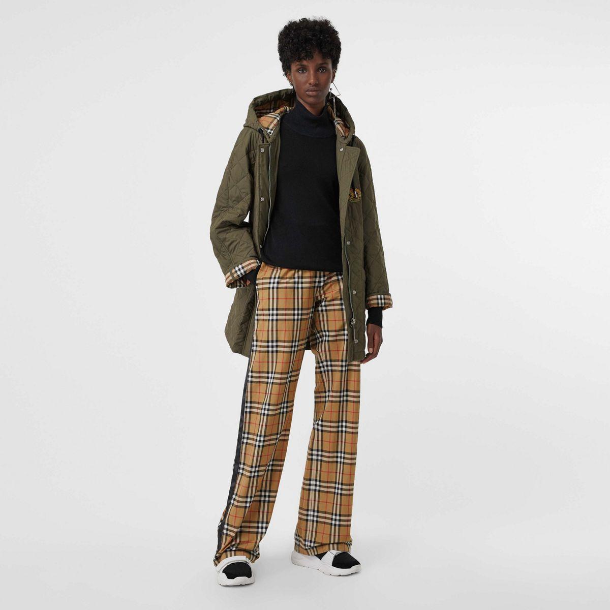 burberry check pants