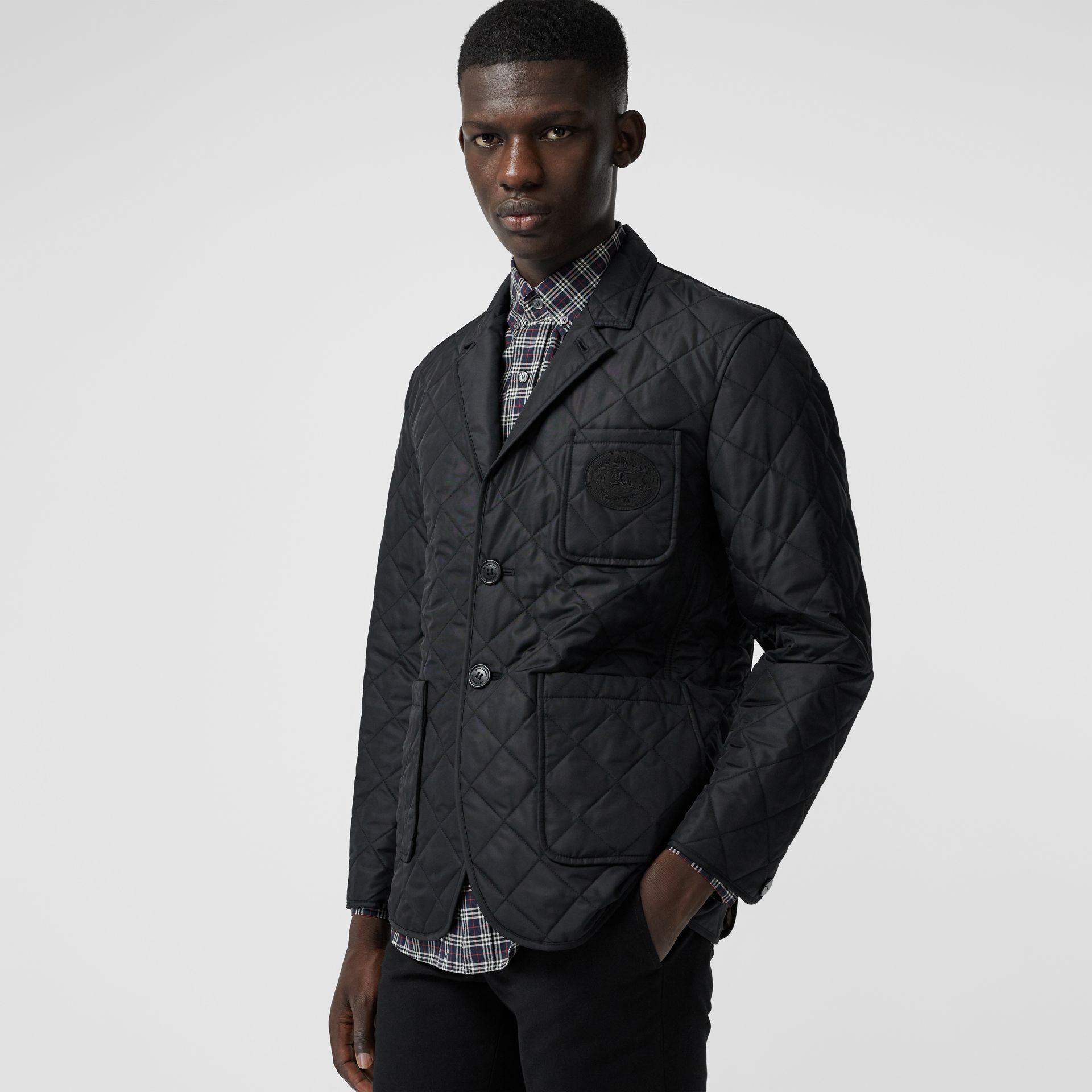 burberry diamond quilted thermoregulated blazer