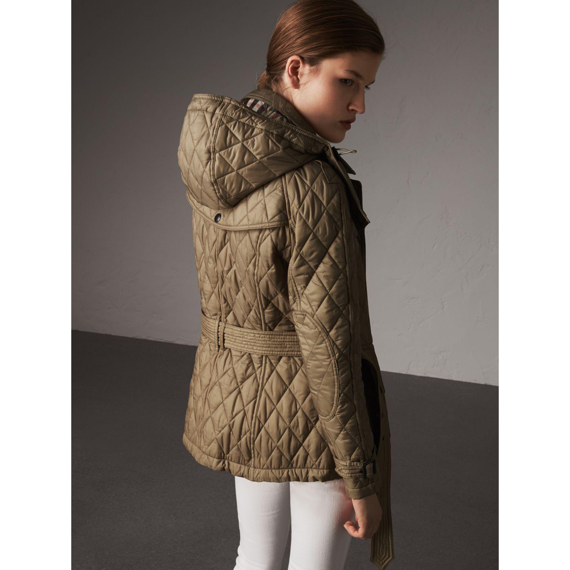 Burberry Quilted Trench Jacket With 