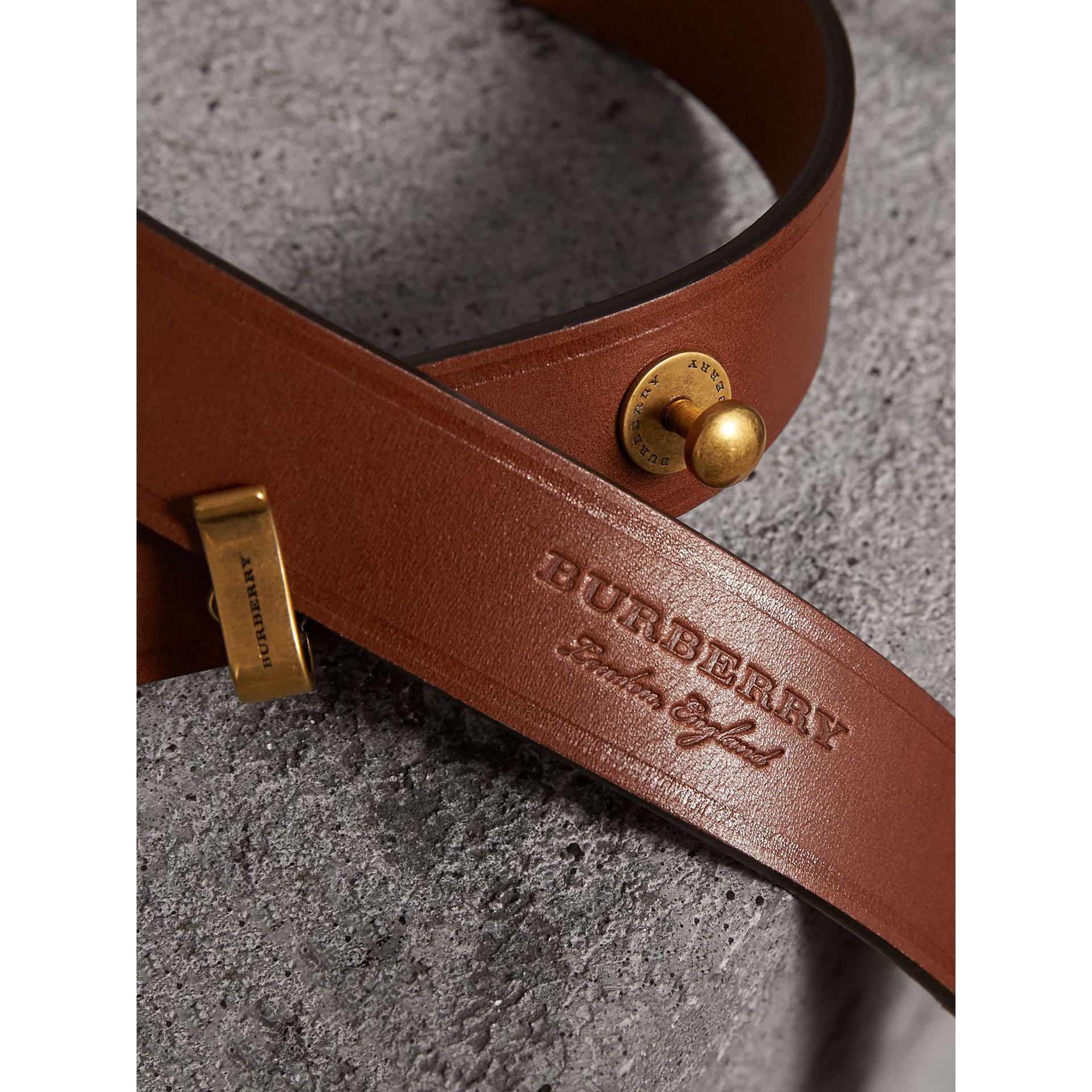 burberry bridle leather belt