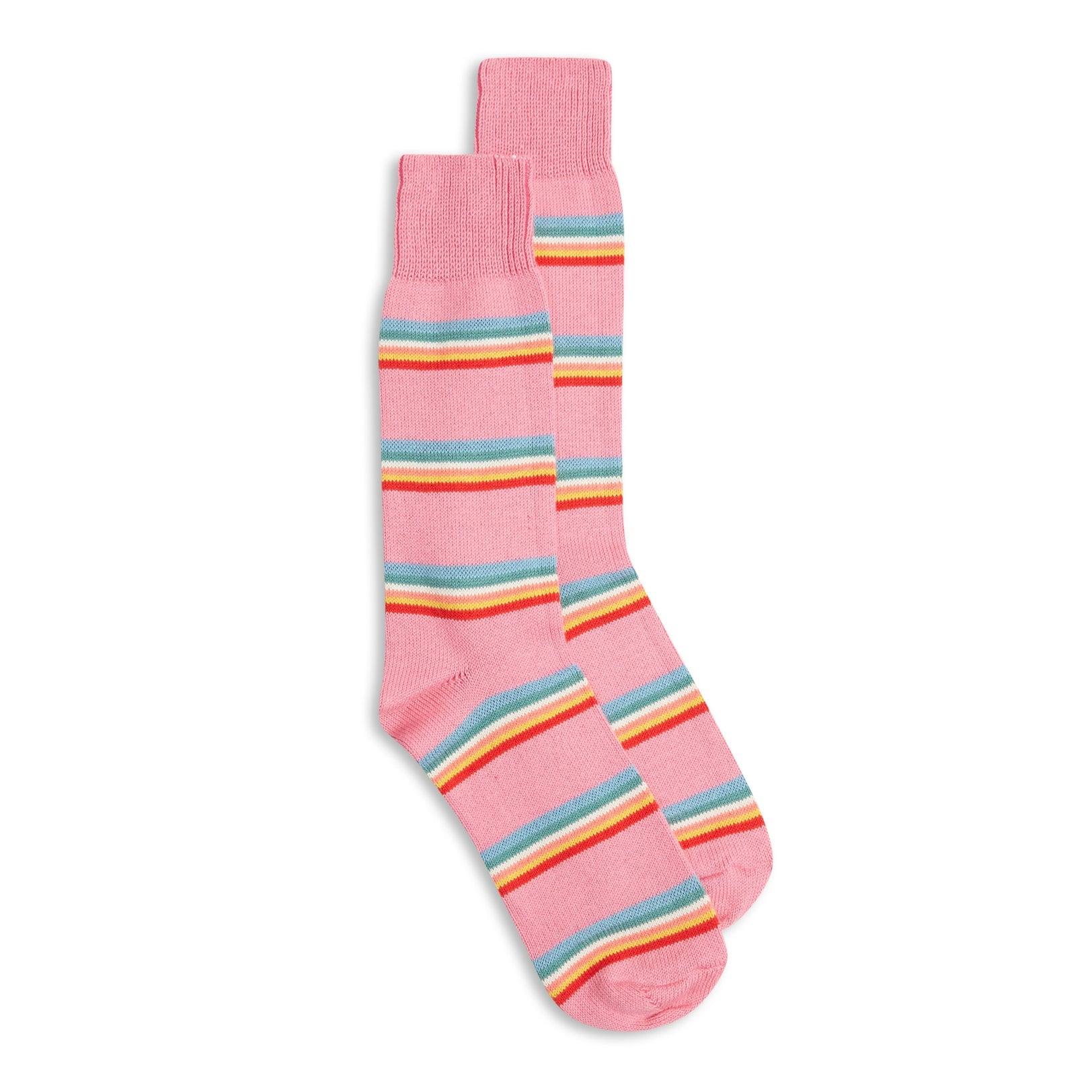 Burrows & Hare Women's Rainbow Socks in Pink for Men | Lyst
