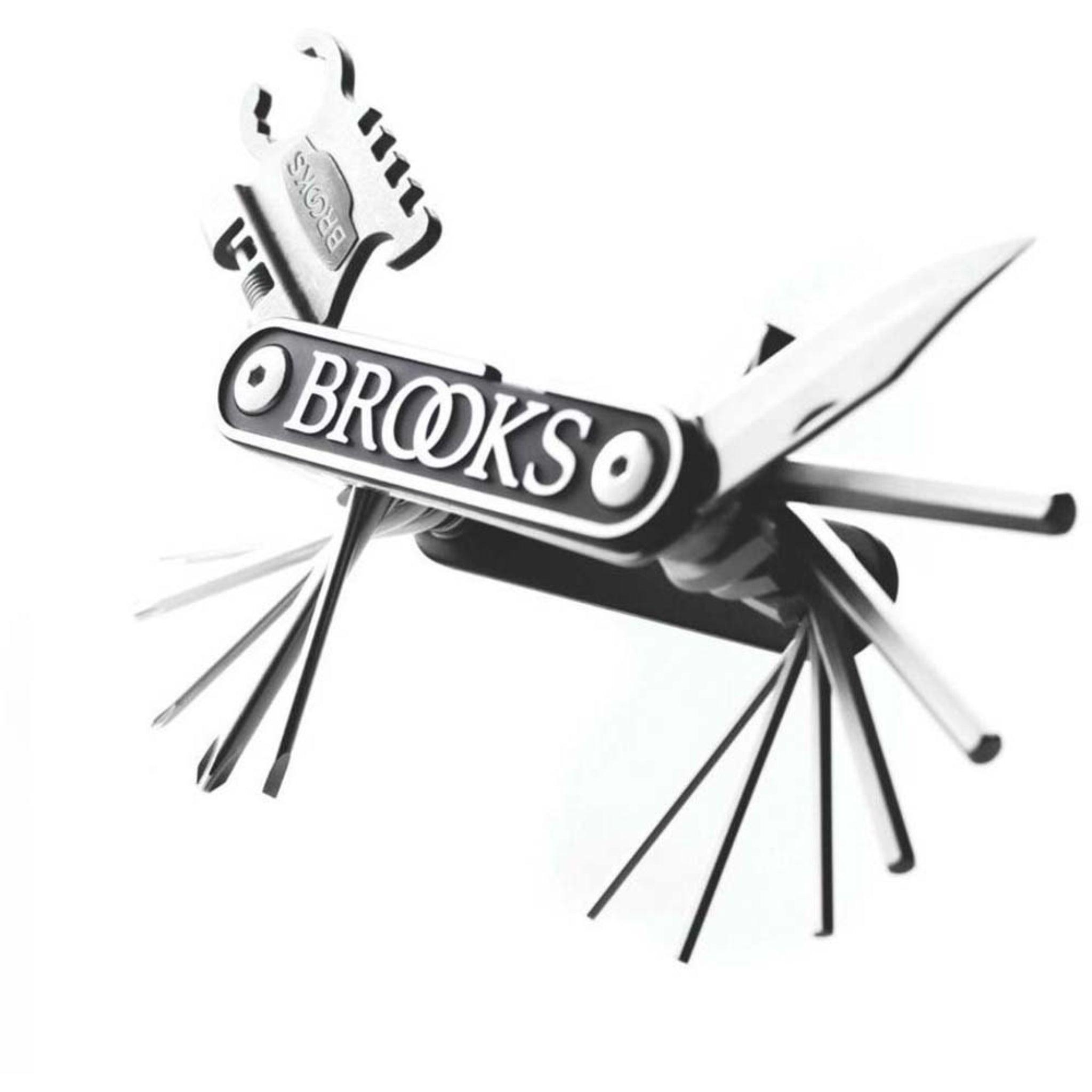 Brooks mt21 bicicleta-multifunción-tool en cuero funda con herramientas 21