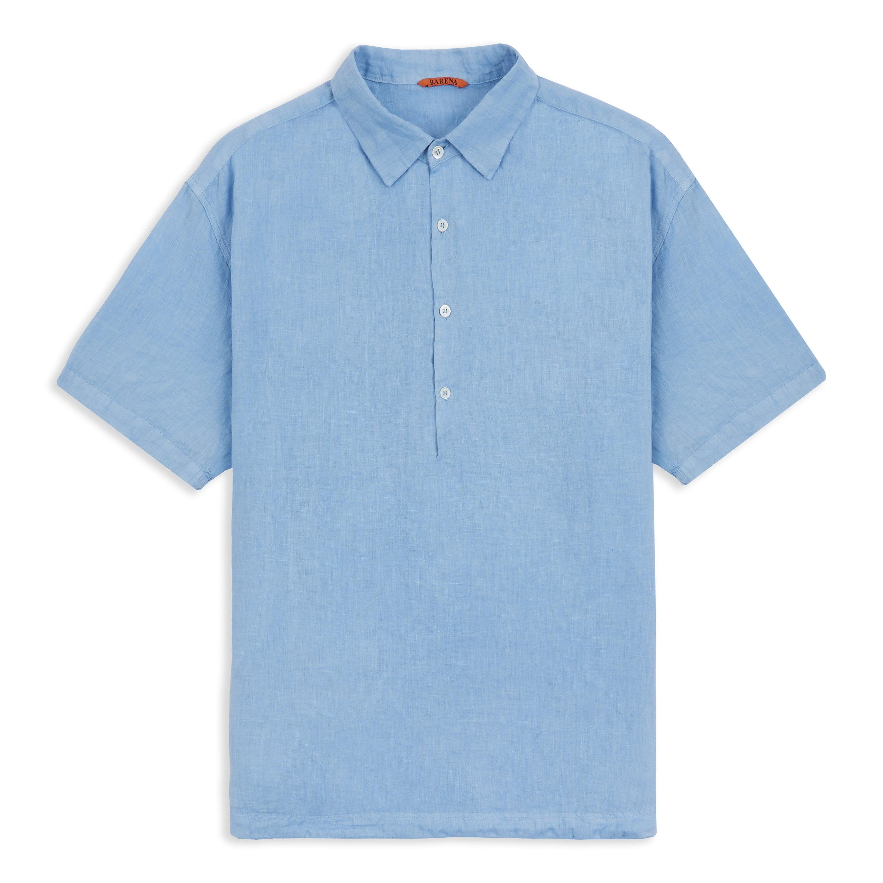 Barena Pioppa's Telino Short Sleeve Shirt in Blue for Men | Lyst