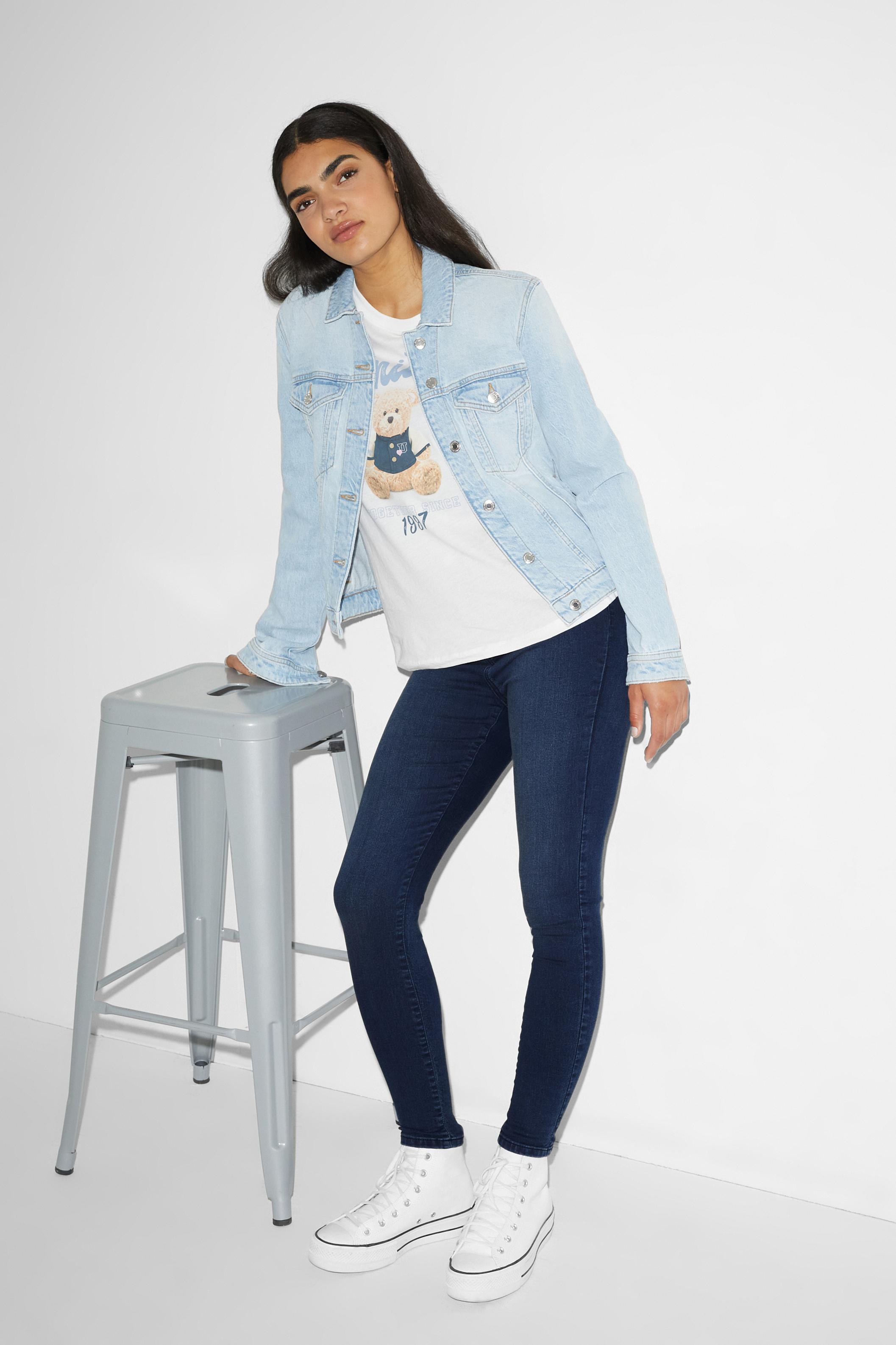 C&A -super skinny jeans-high waist CLOCKHOUSE de color Azul | Lyst
