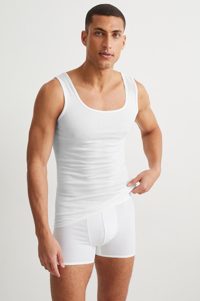 C&A Pack de 2-camisetas interiores-algodón Pima C&A Premium de hombre de  color Blanco | Lyst