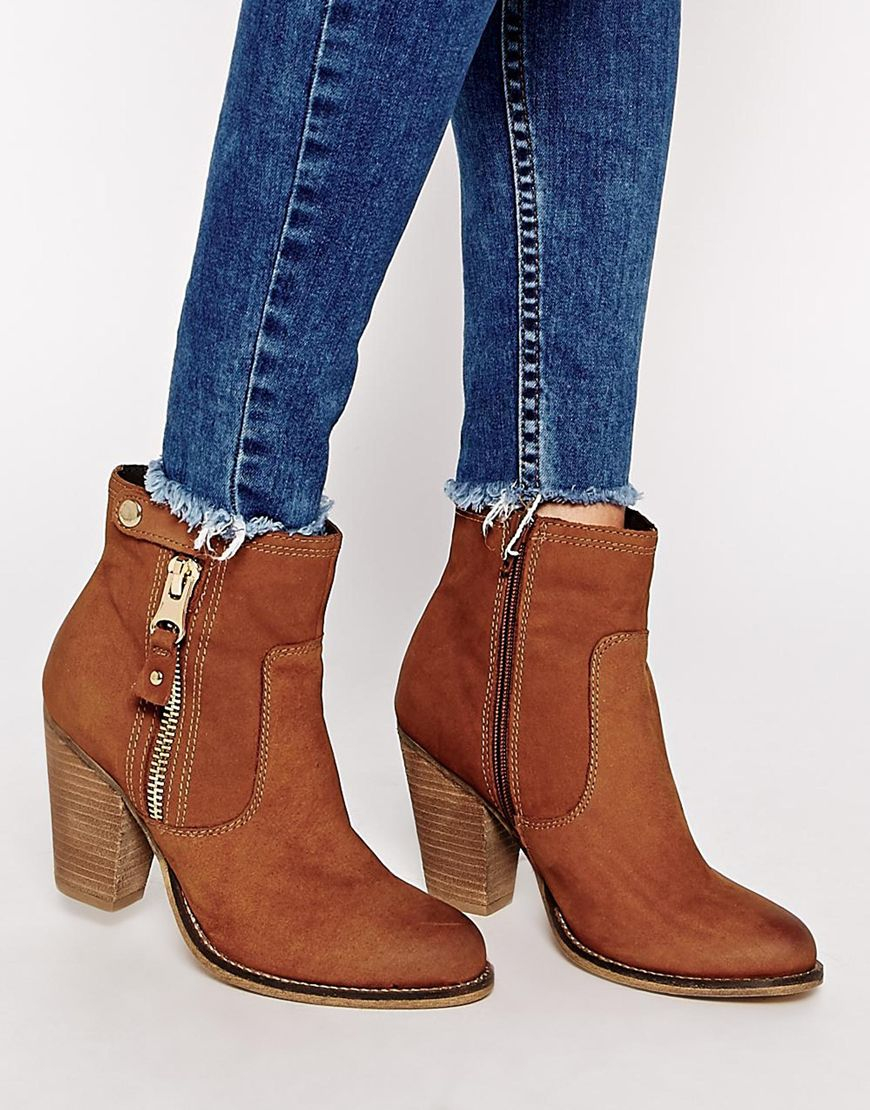 aldo ankle boots with side zip