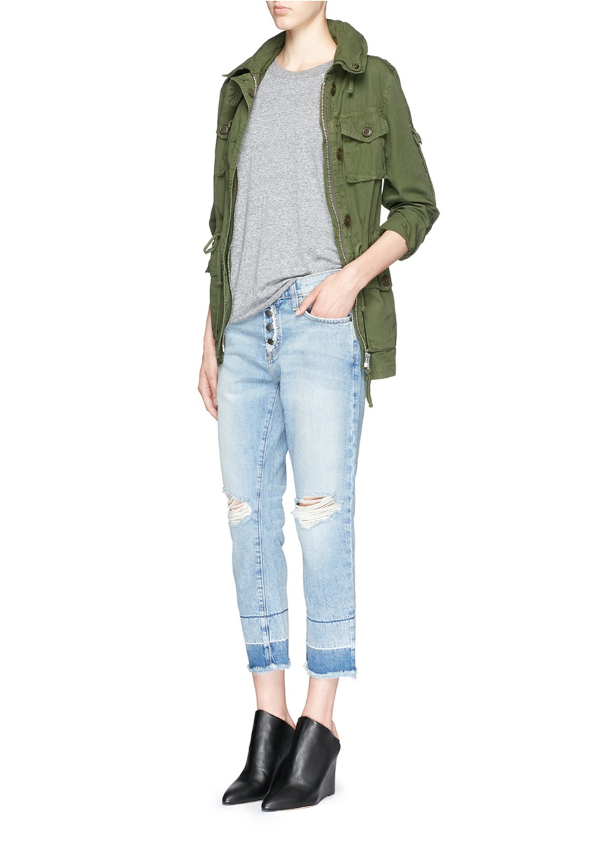 Fling' Exposed Button Fly Jeans 