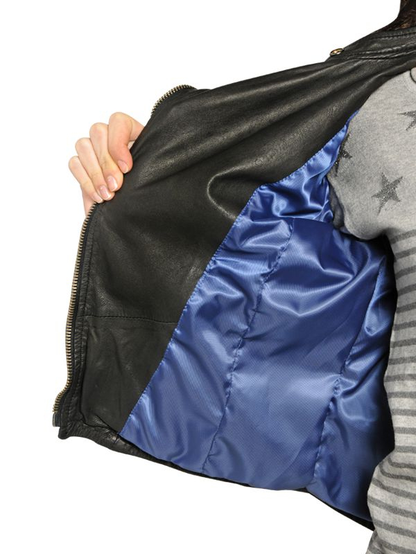 Superdry Black Angel Nappa Leather Biker Jacket