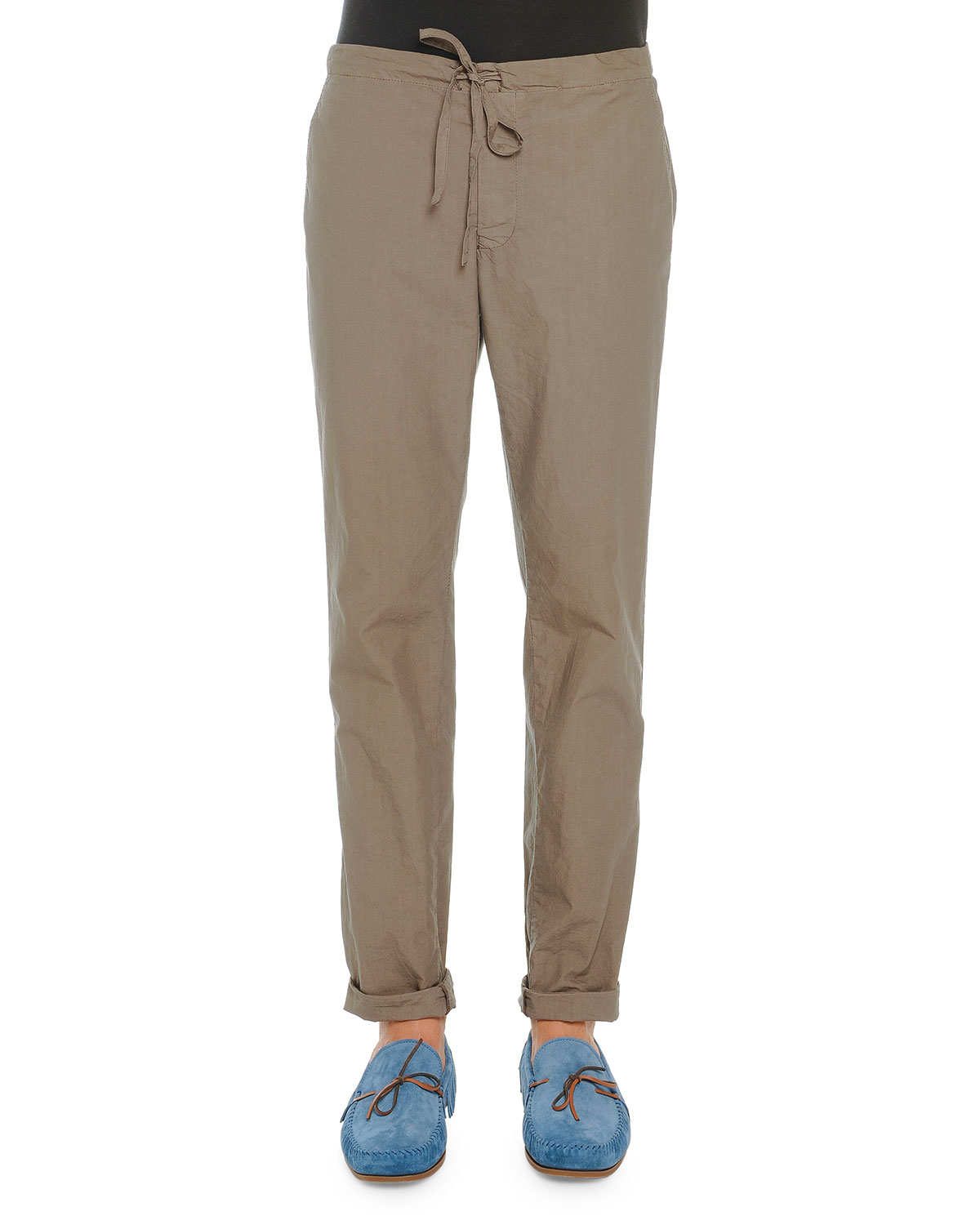 Tomas maier Lightweight Drawstring Pants in Natural for Men Lyst