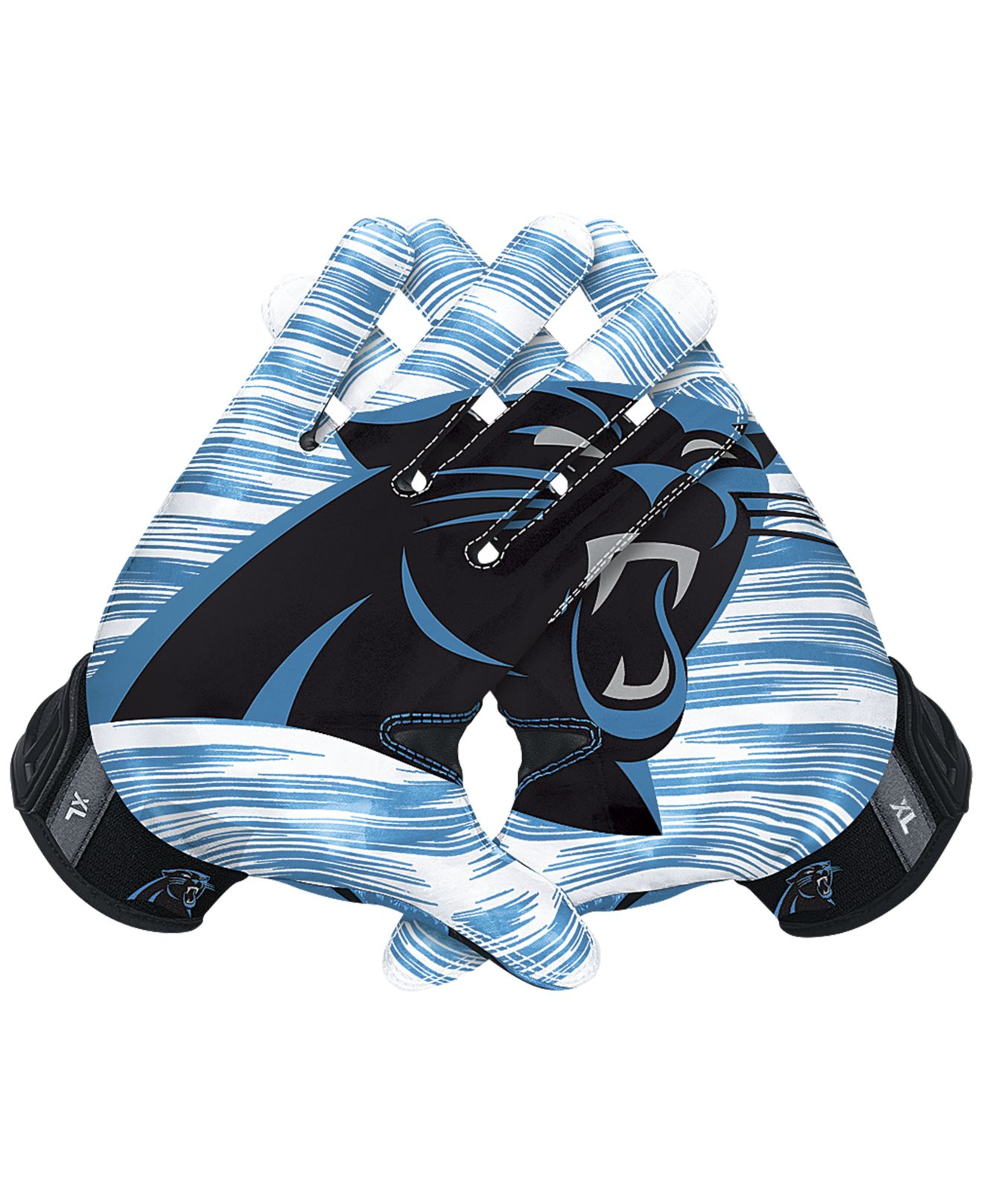 Nike Carolina Panthers 3.0 Vapor Jet Gloves in Black for Men | Lyst