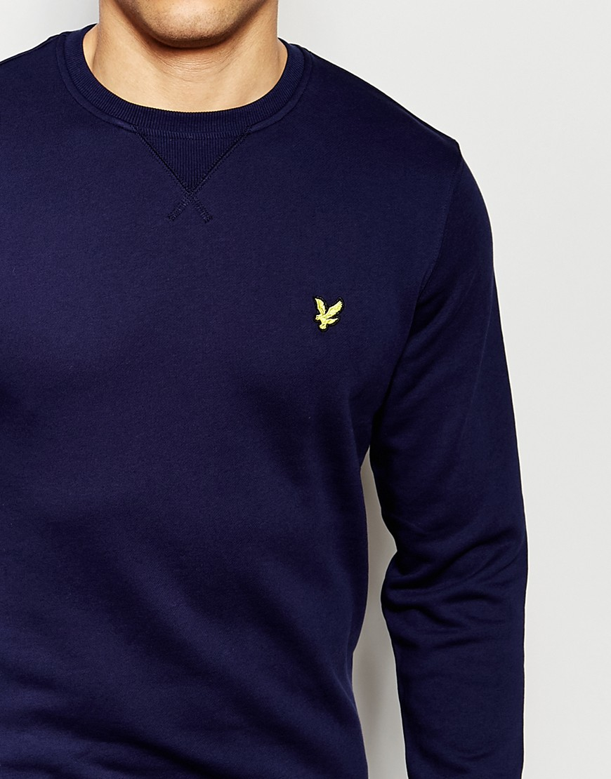 lyle and scott navy sweatshirt