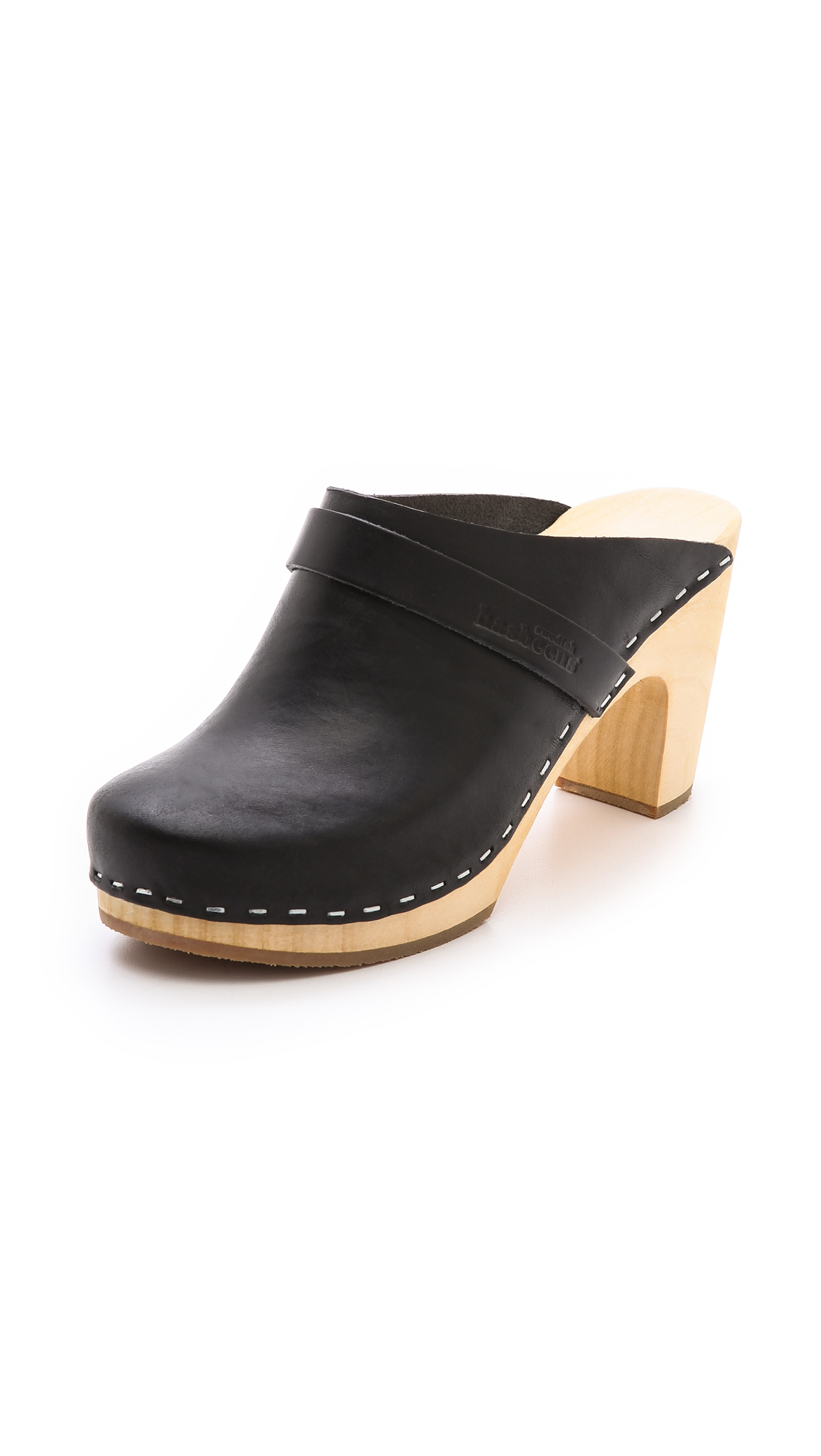 Swedish Hasbeens Slip On Classic Clogs in Black | Lyst