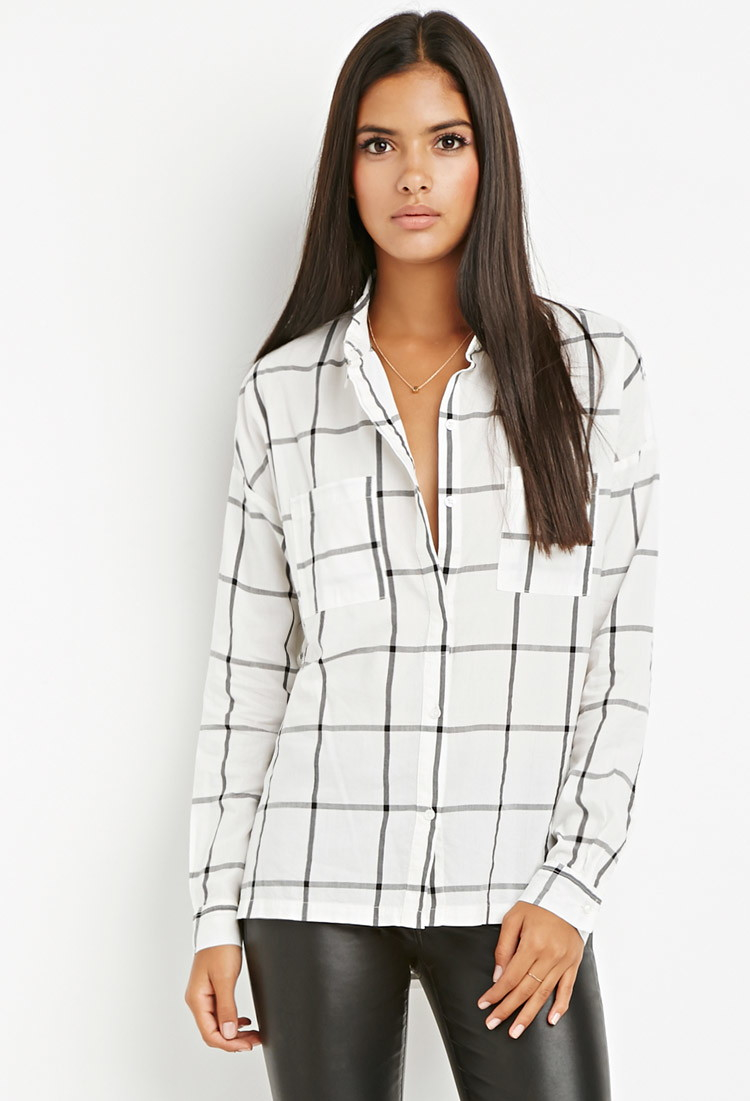 womens thick check shirt