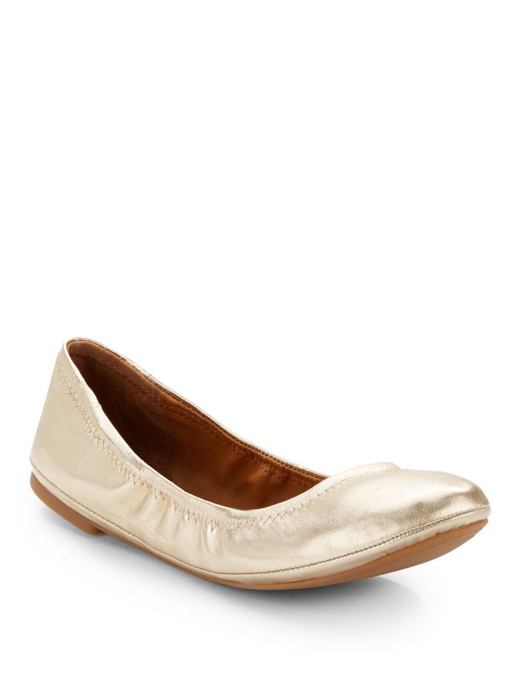 iridescent ballet flats
