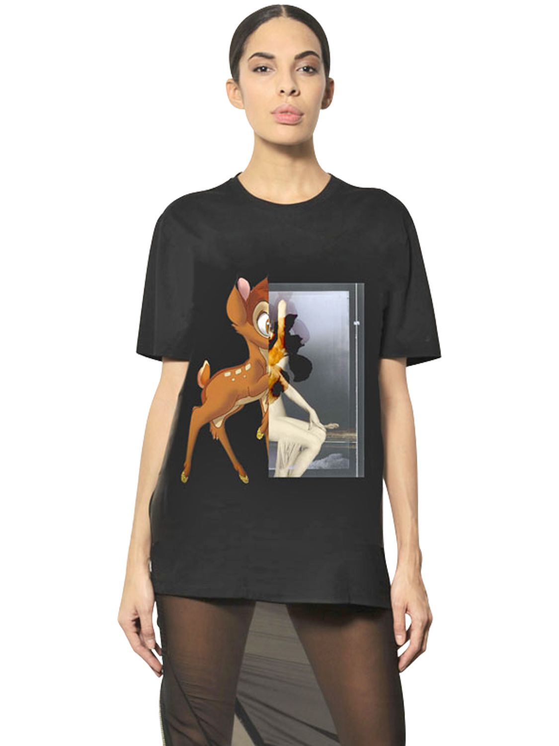 Givenchy Bambi Print T-Shirt in Black | Lyst UK