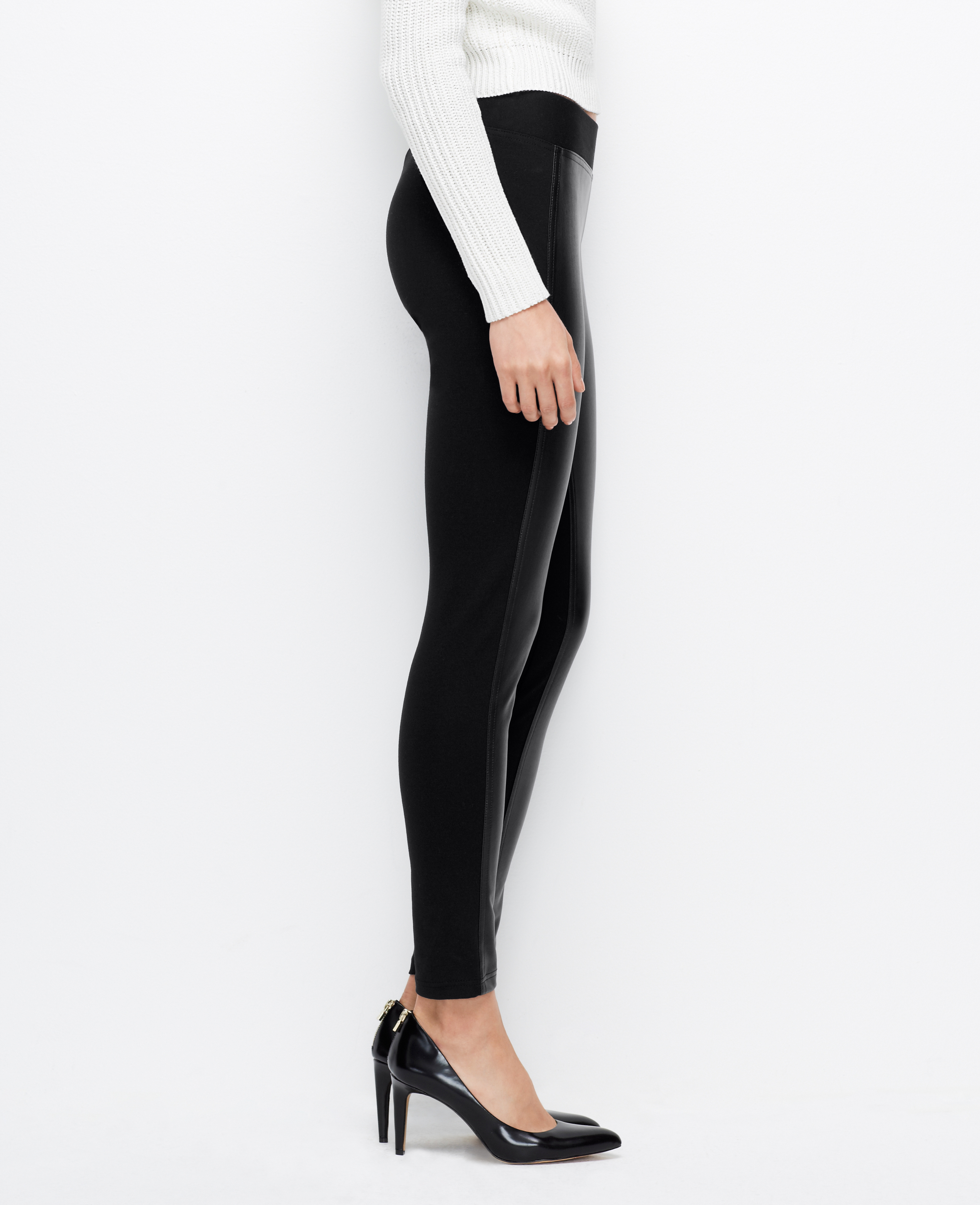 ann taylor faux leather pants