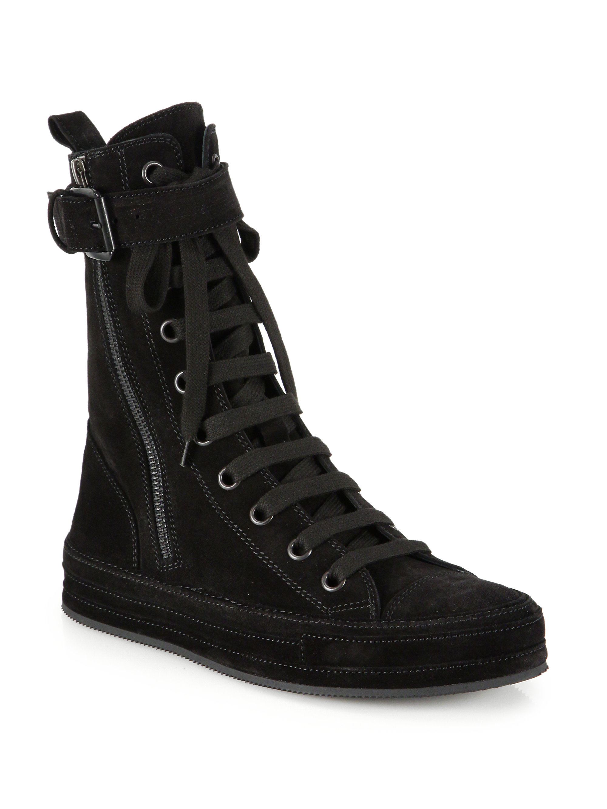 ann demeulemeester high top sneakers