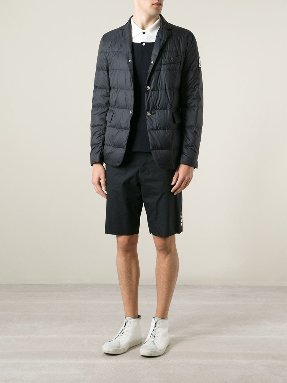 moncler padded blazer