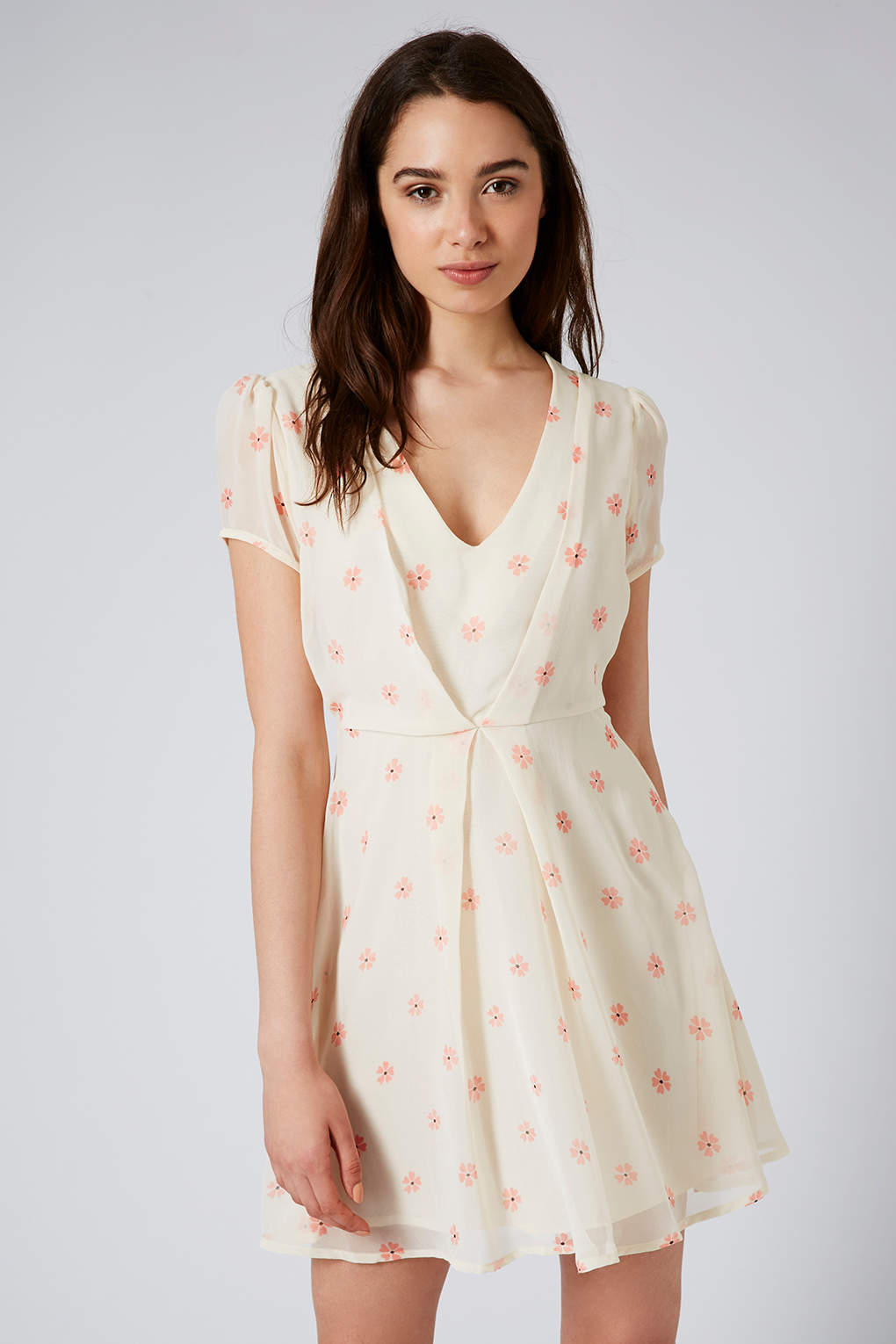 chiffon tea dress