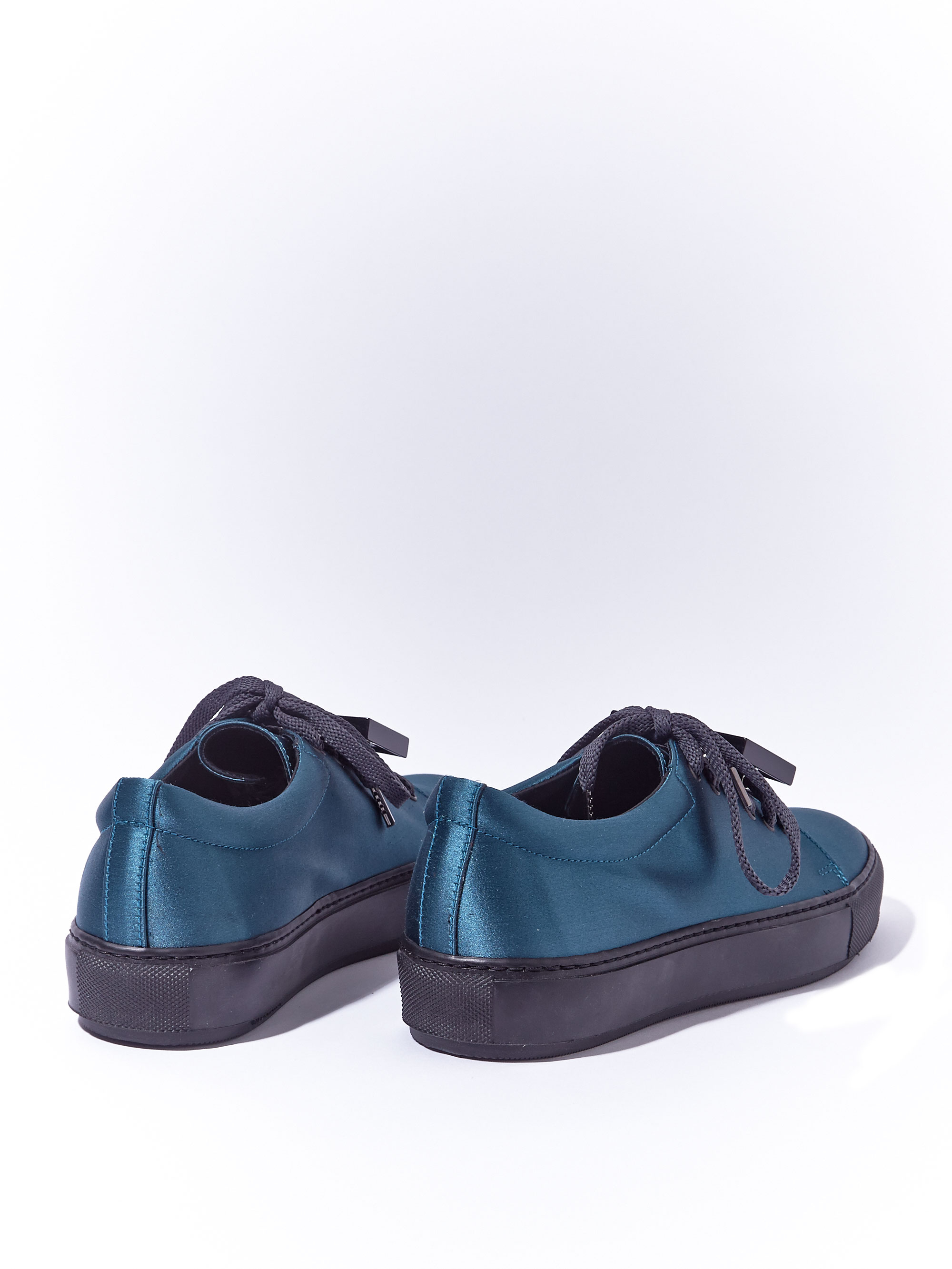 acne sneaker acne studios satin sneakers in blue lyst acne sneaker acne studios satin sneakers in blue lyst