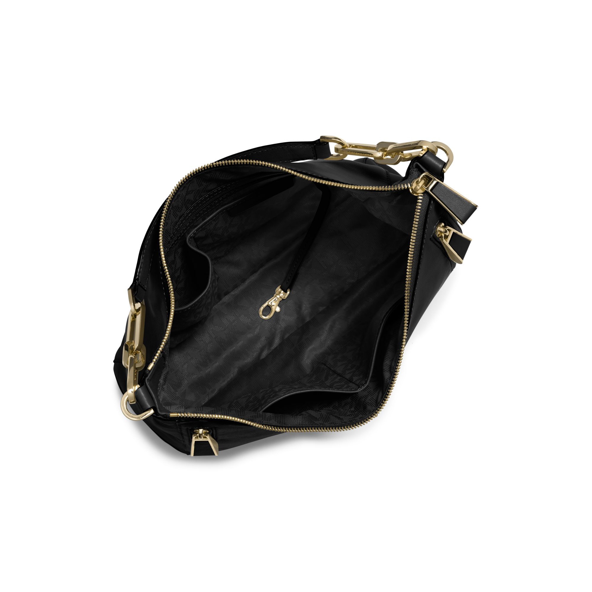 Michael kors Matilda Large Calfskin Shoulder Bag in Black | Lyst