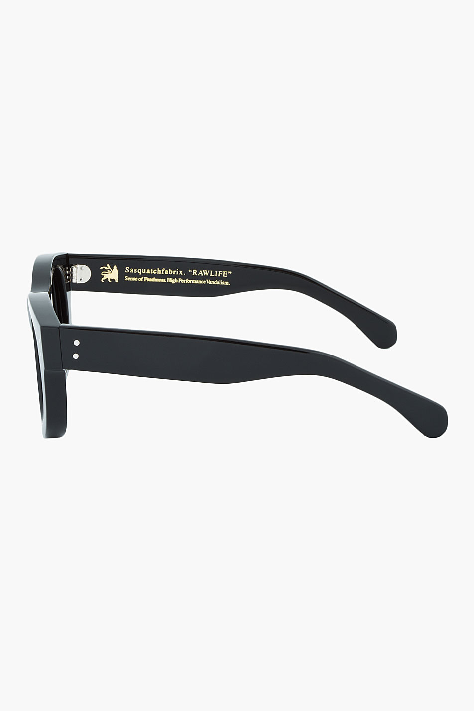 Sasquatchfabrix Black Opaque Slit Punk Sunglasses for Men - Lyst