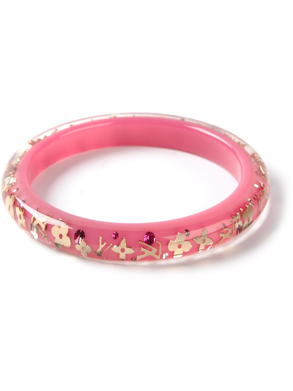 Louis Vuitton Color Blossom Bb Multi-Motifs Bracelet, Pink Gold