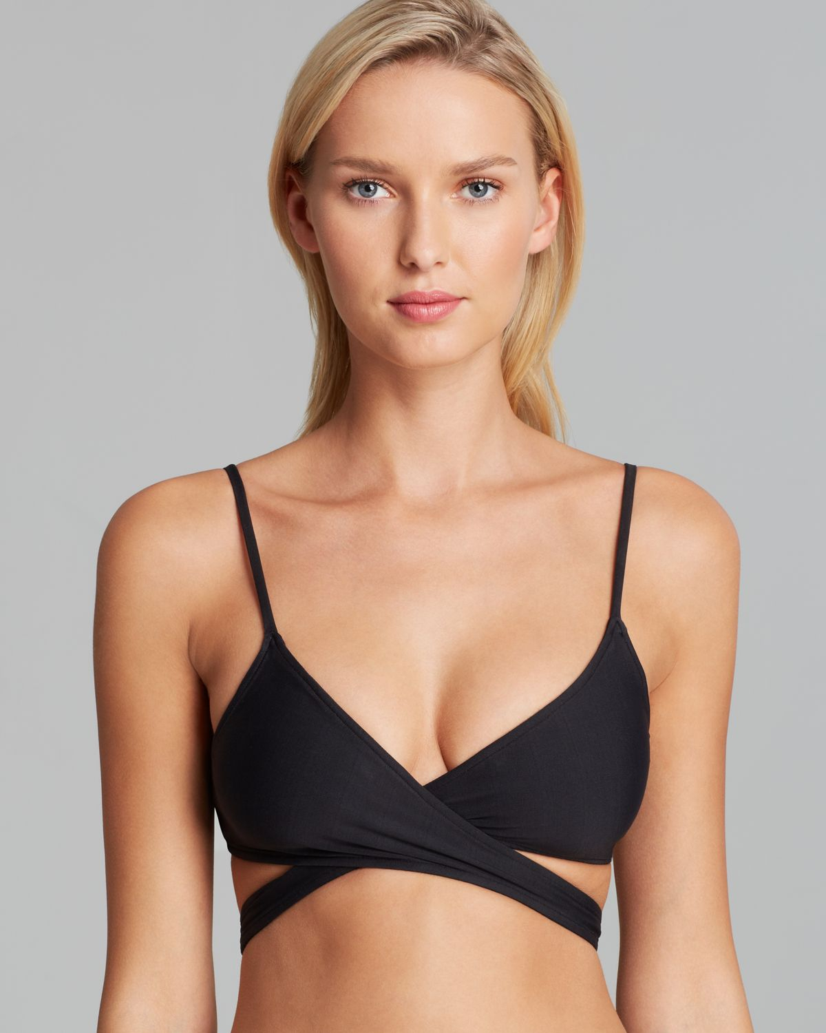black swim wrap