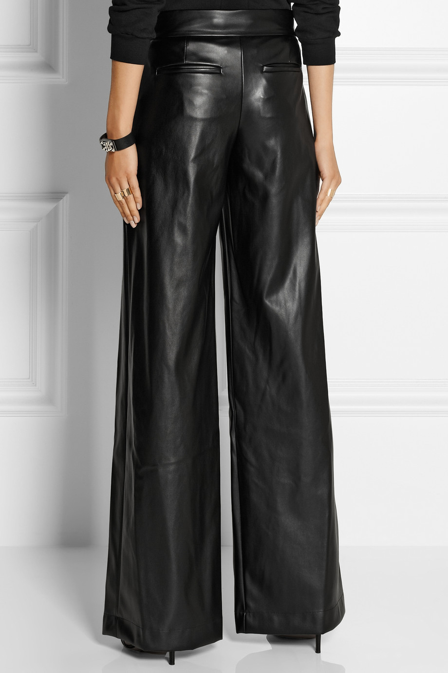 dkny leather pants