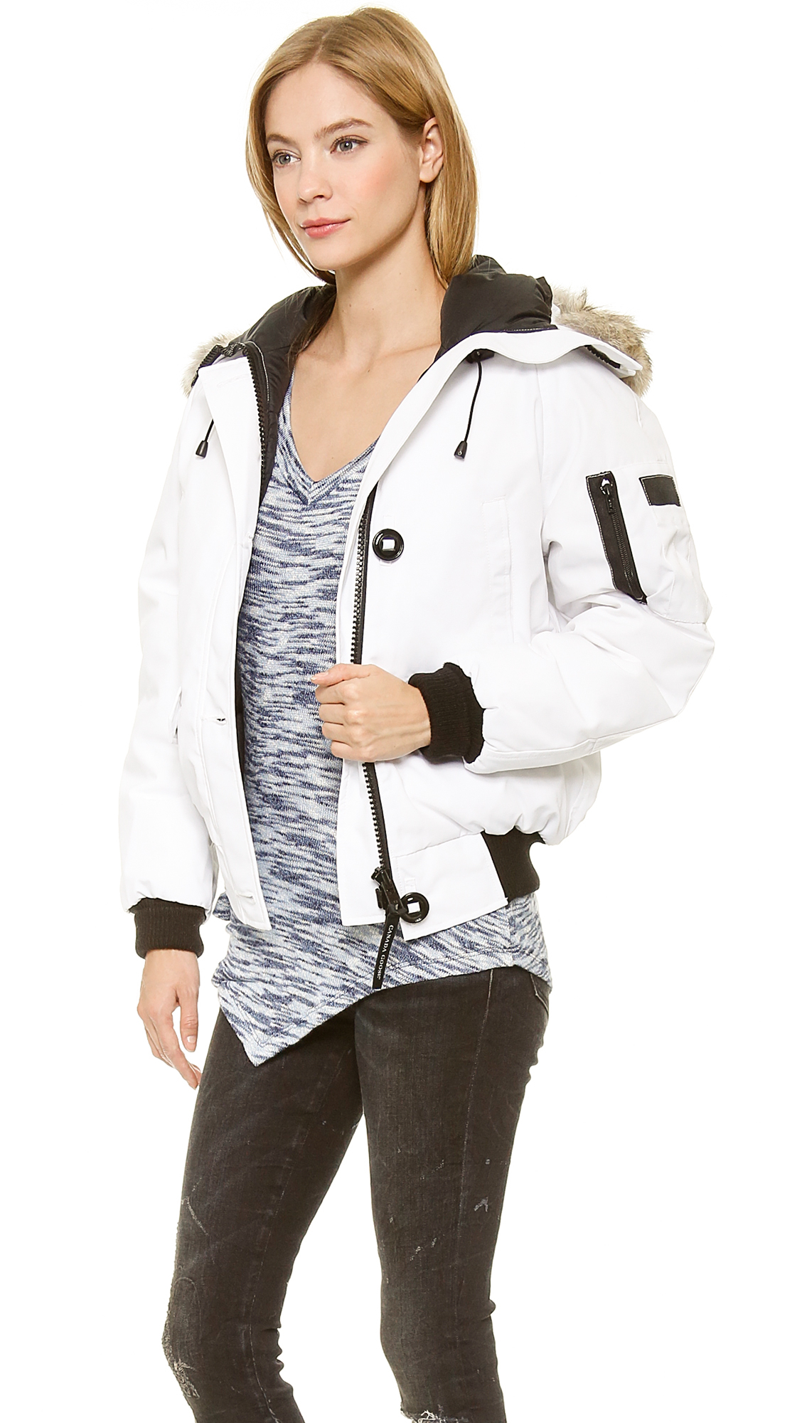 canada goose womens white jacket