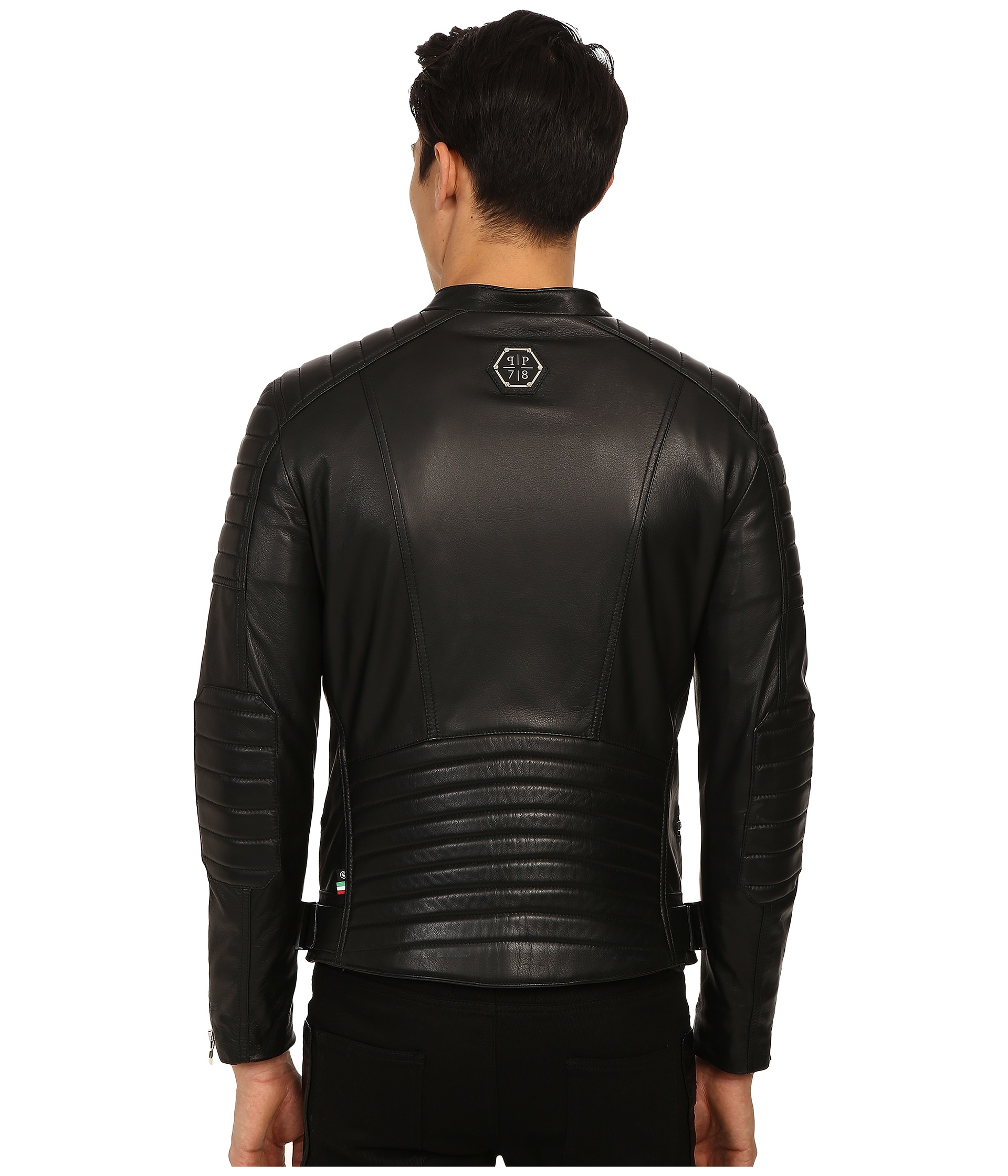 philipp plein jacket leather