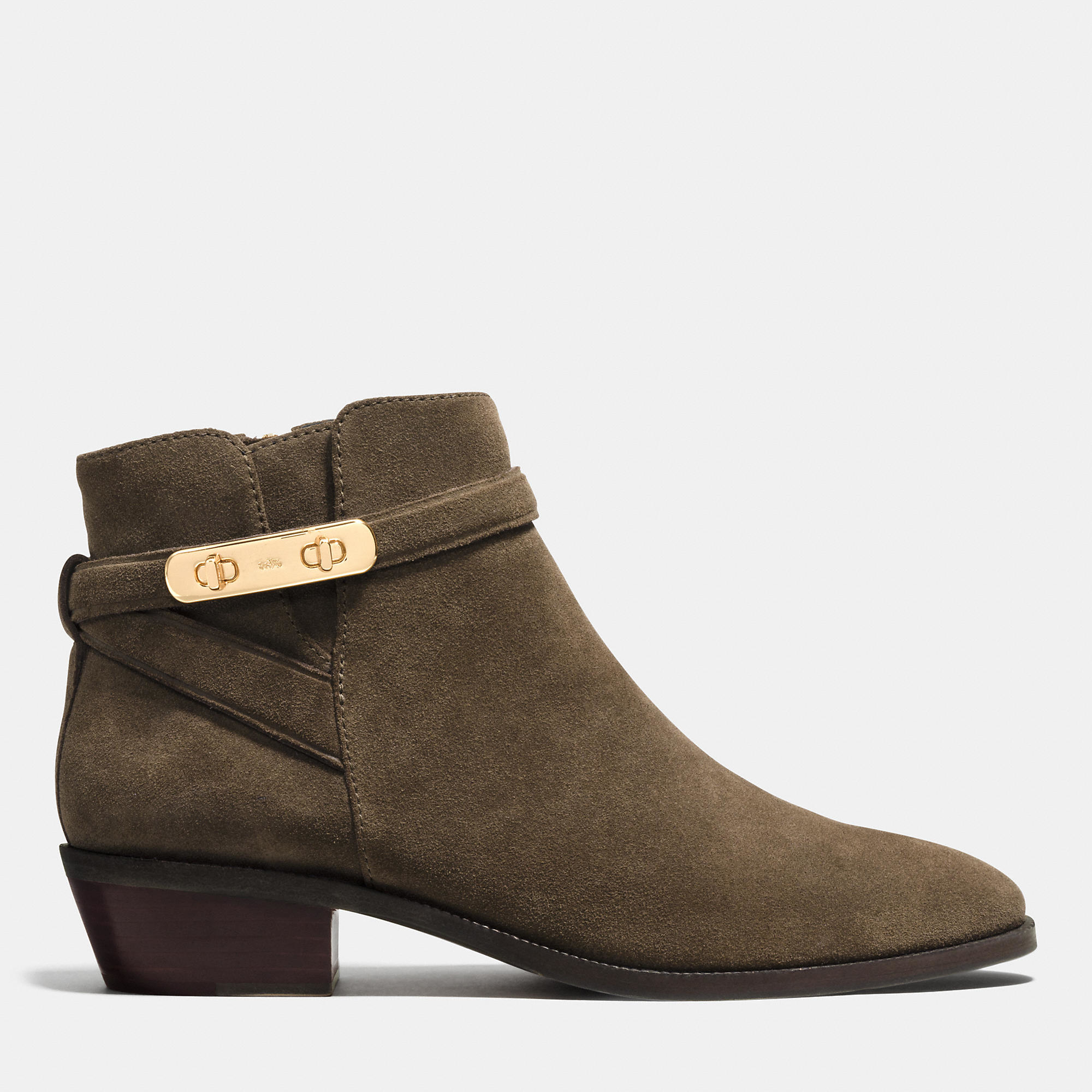 coach brown booties