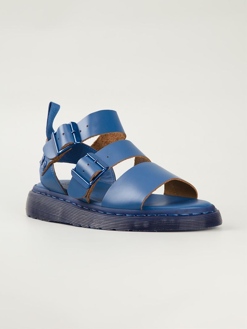 Dr. Martens Flat Sandals in Blue | Lyst