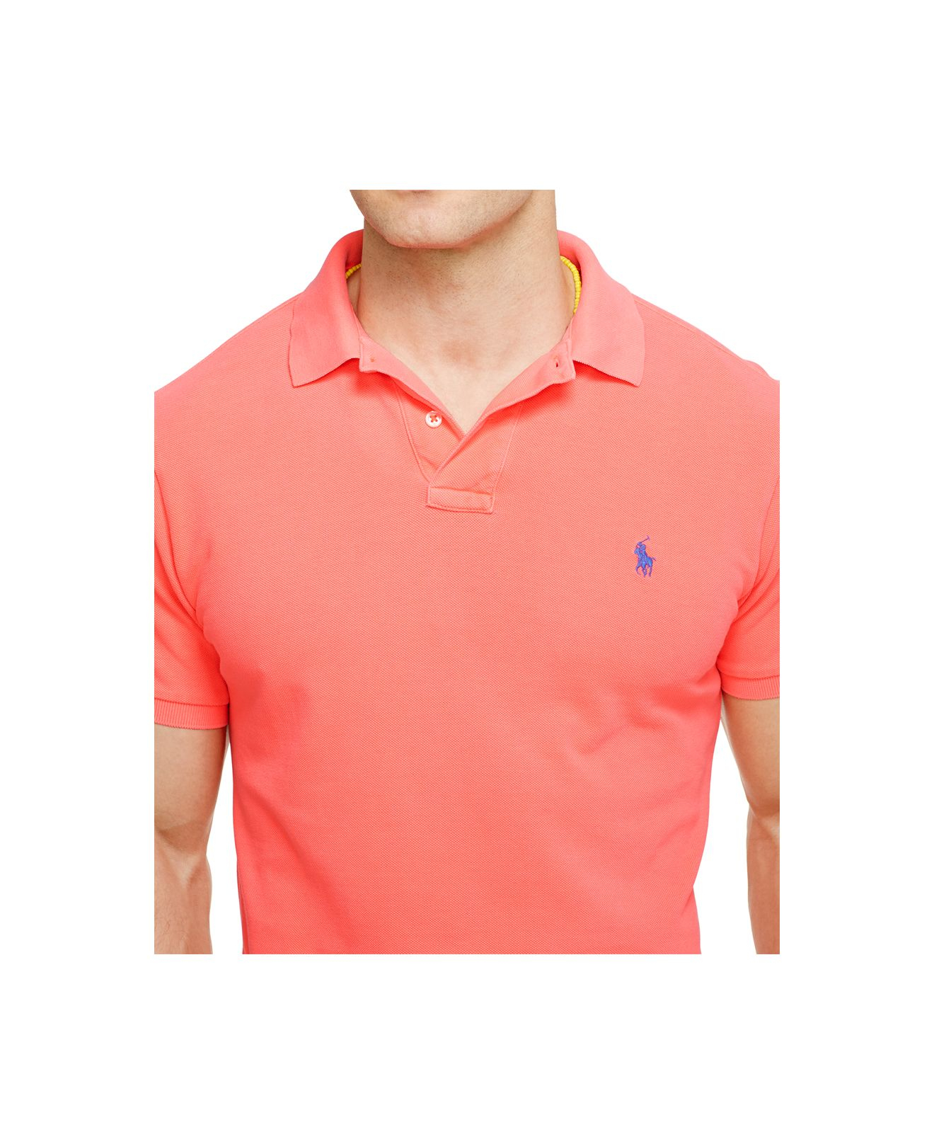coral ralph lauren polo shirt