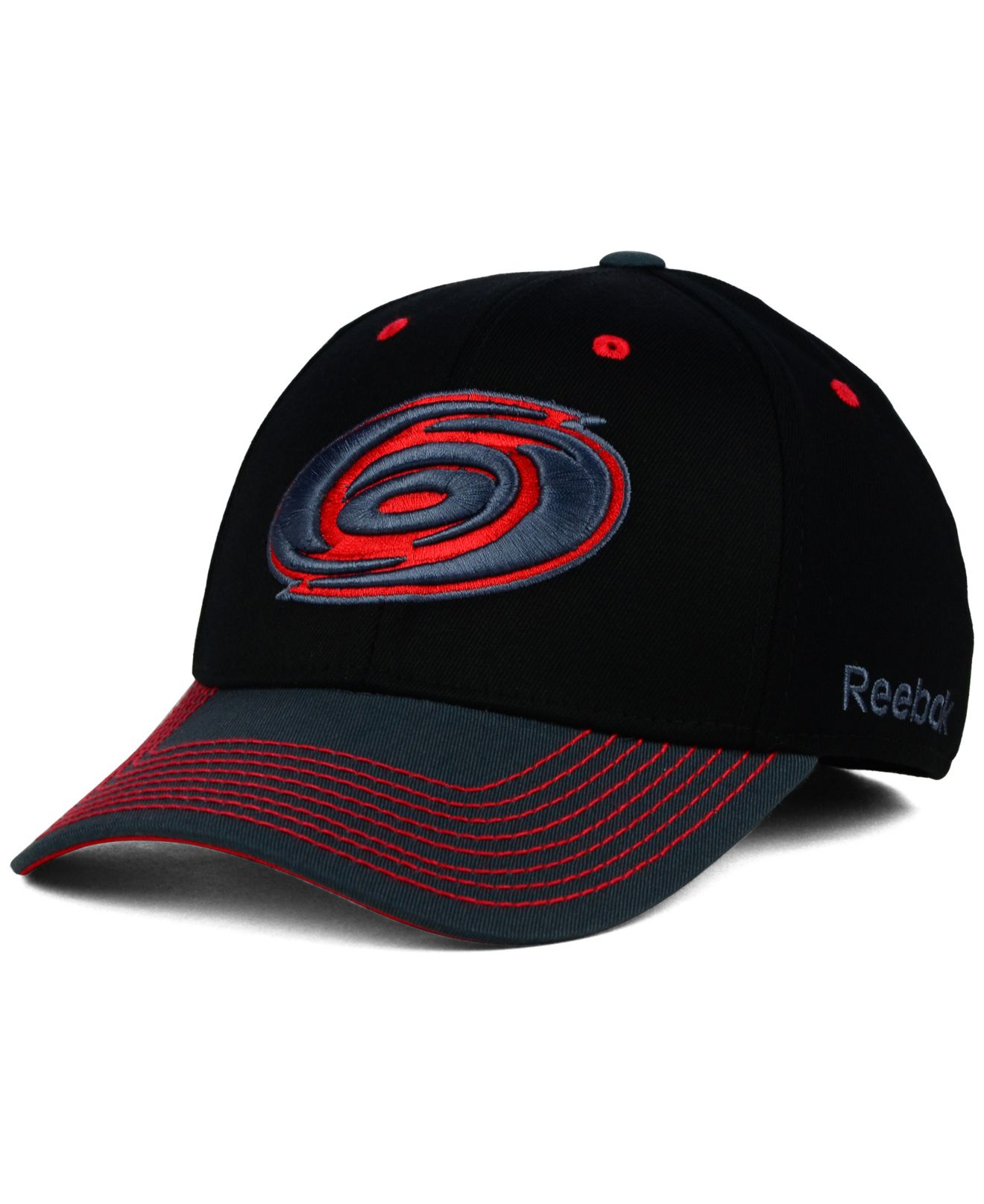Reebok Carolina Hurricanes Tonal Logo Flex Cap in Black for Men Black 