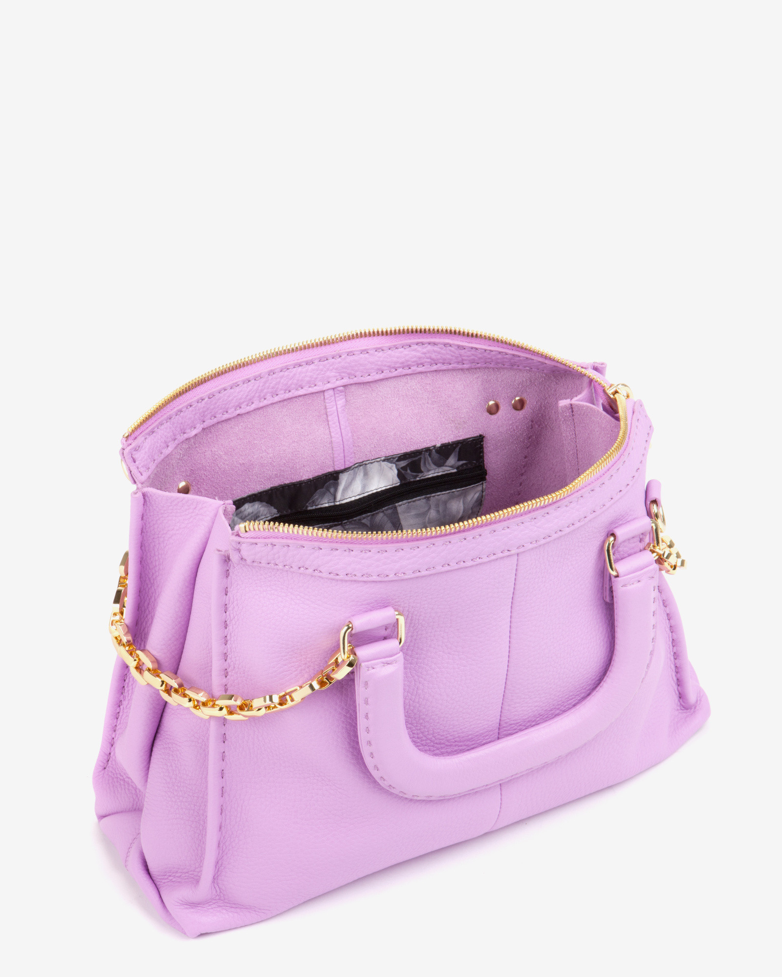 Ted Baker Chain Trim Leather Tote Bag in Pale Purple (Purple) Lyst