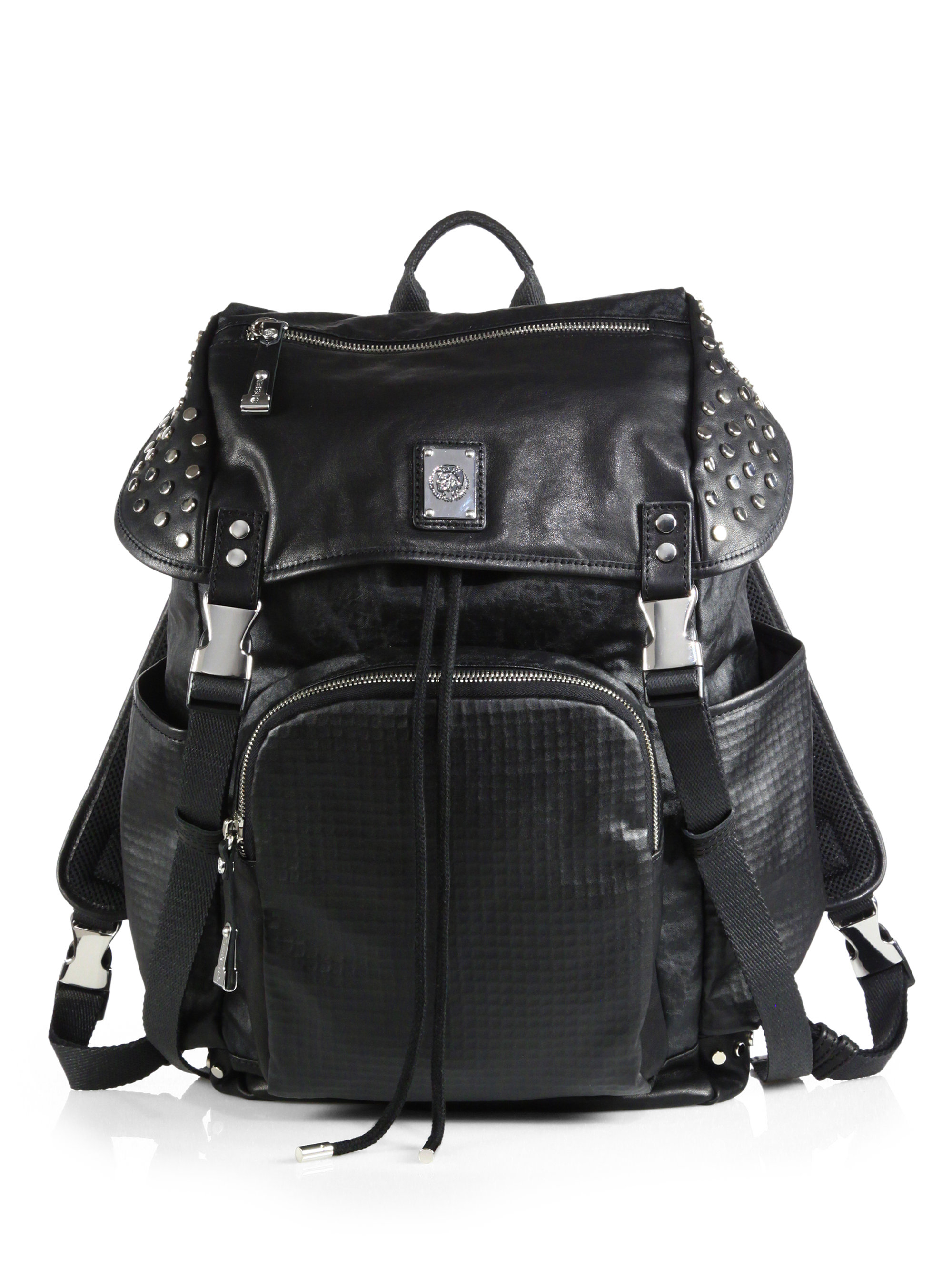 diesel black backpack