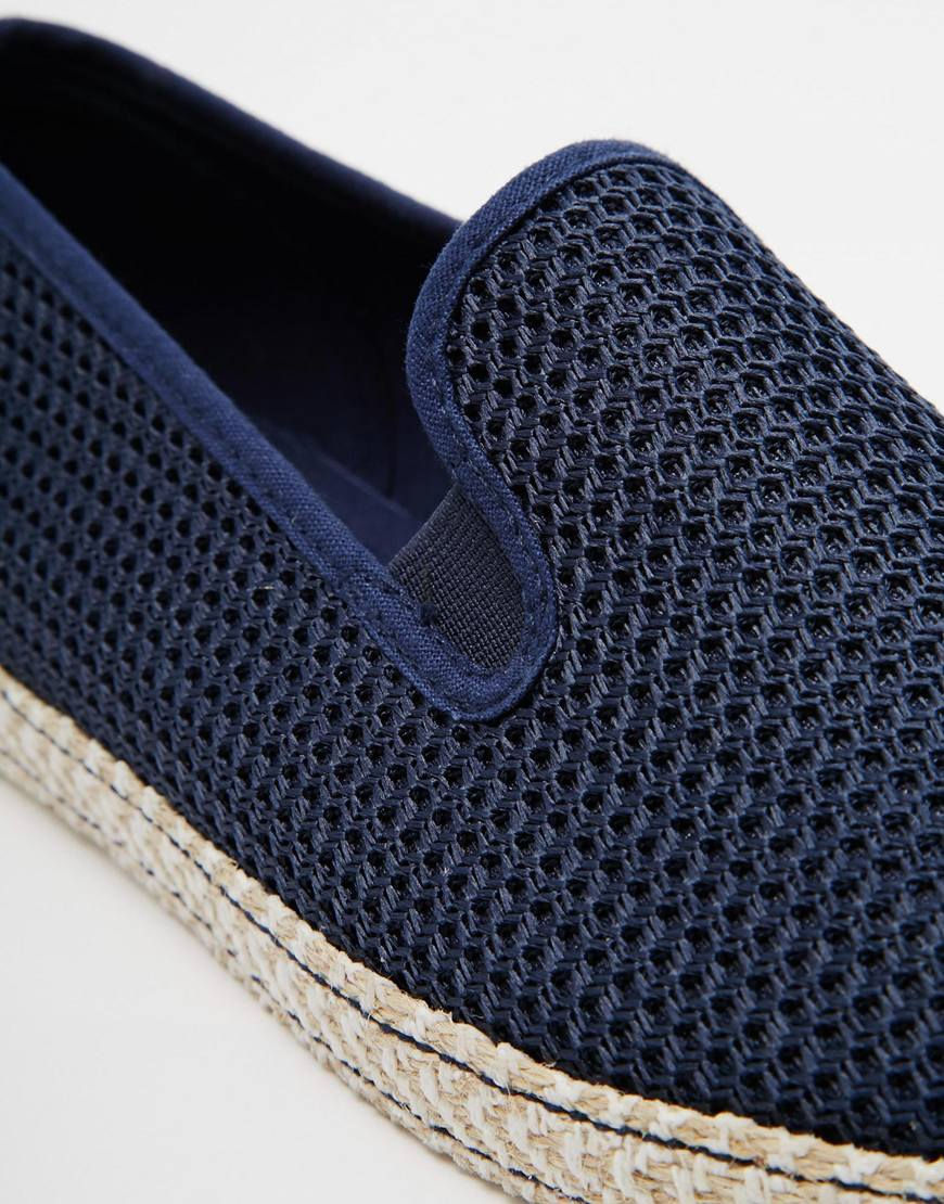 Dune Mesh Espadrilles in Blue for Men - Lyst