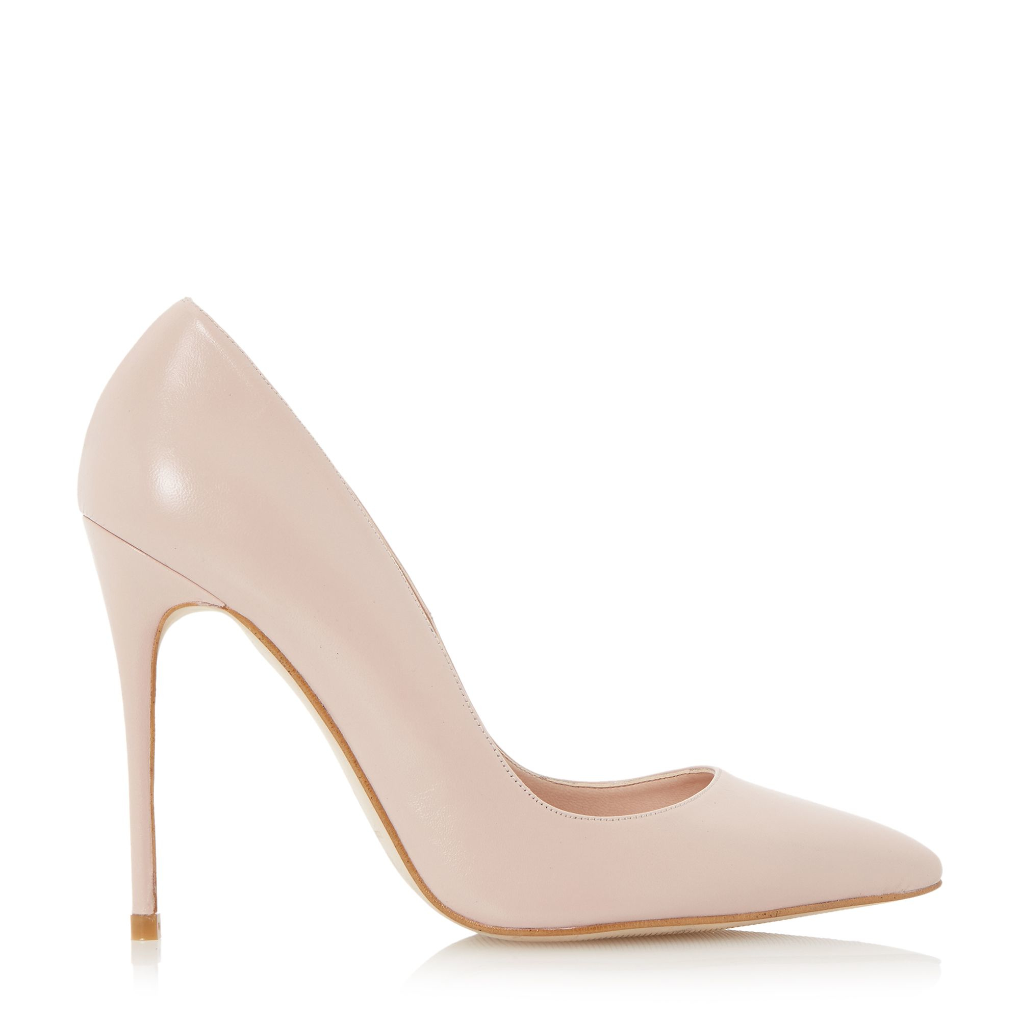 Dune Allegra Pointed High Heel Court Shoes in Pink (Blush Dune Allegra Pointed High Heel Court Shoes in Pink (Blush