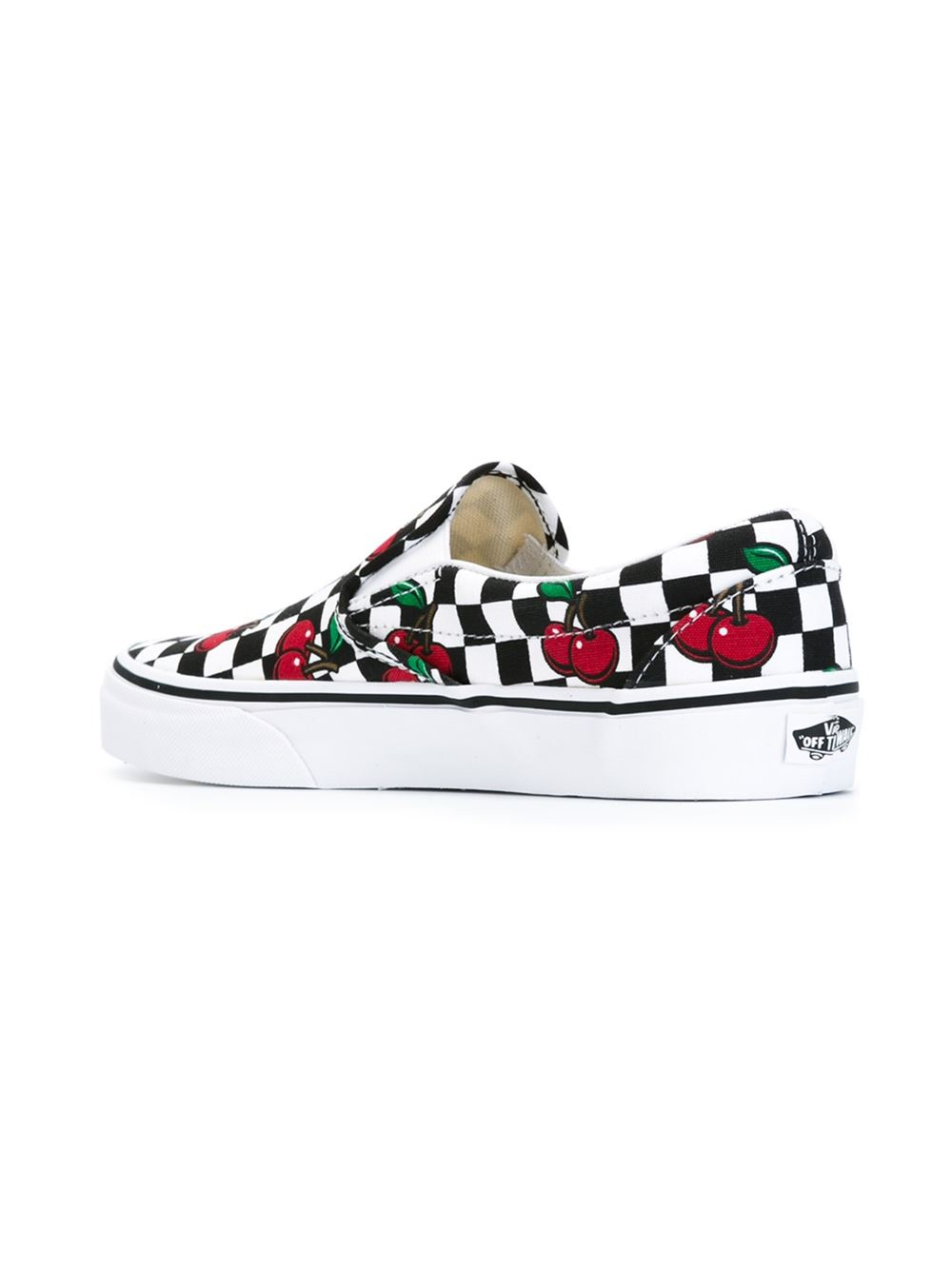 Vans Cherry Print Slip-on Sneakers in Black | Lyst