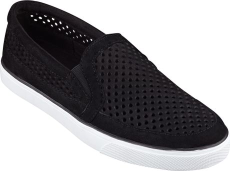 Nine West Brodie Slipon Sneakers Slip On Sneaker in Black (BLACK NUBUCK ...