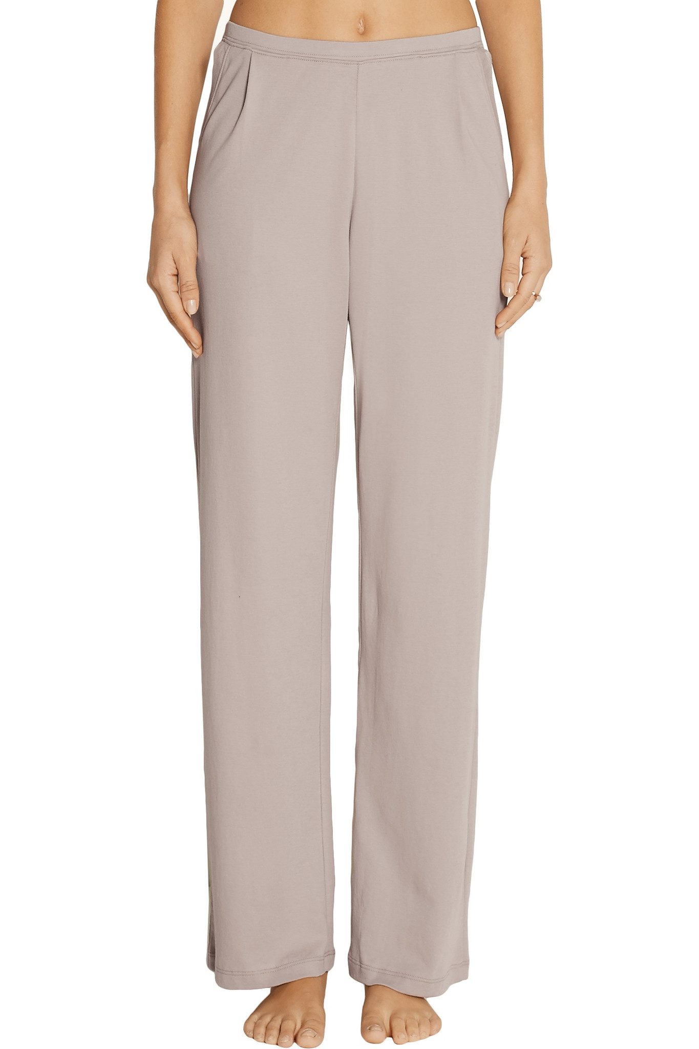 Skin Tulletrimmed Pima Cotton Pajama Pants Lyst