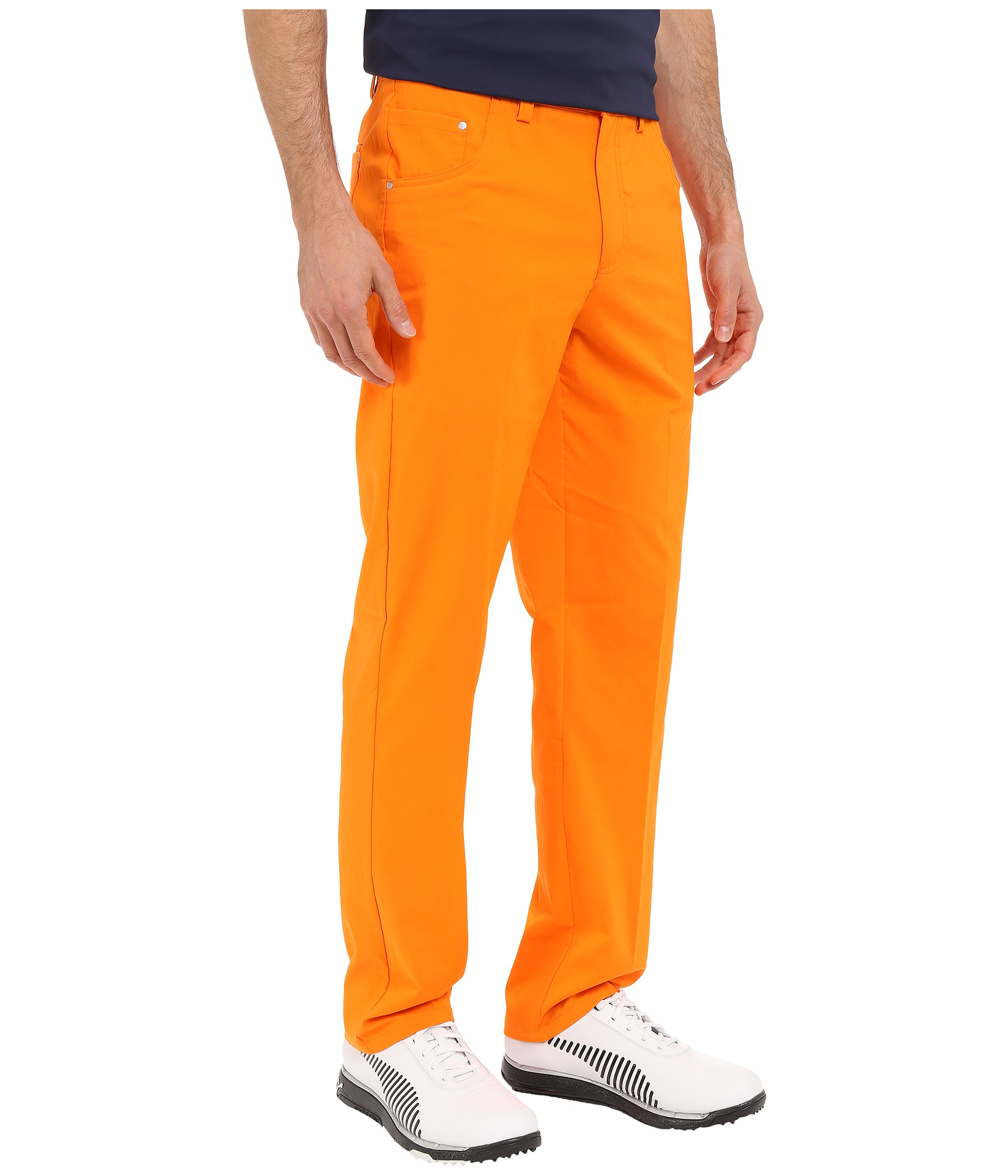 PUMA Synthetic 6-pocket Pants in Orange for Men | Lyst