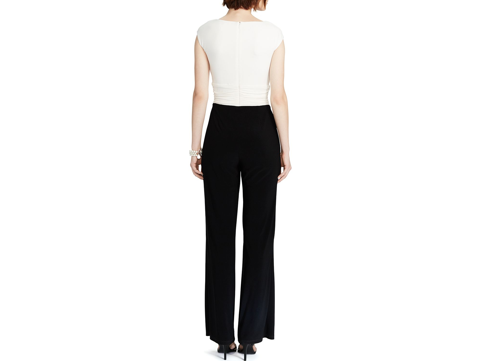 ralph lauren jumpsuit black and white