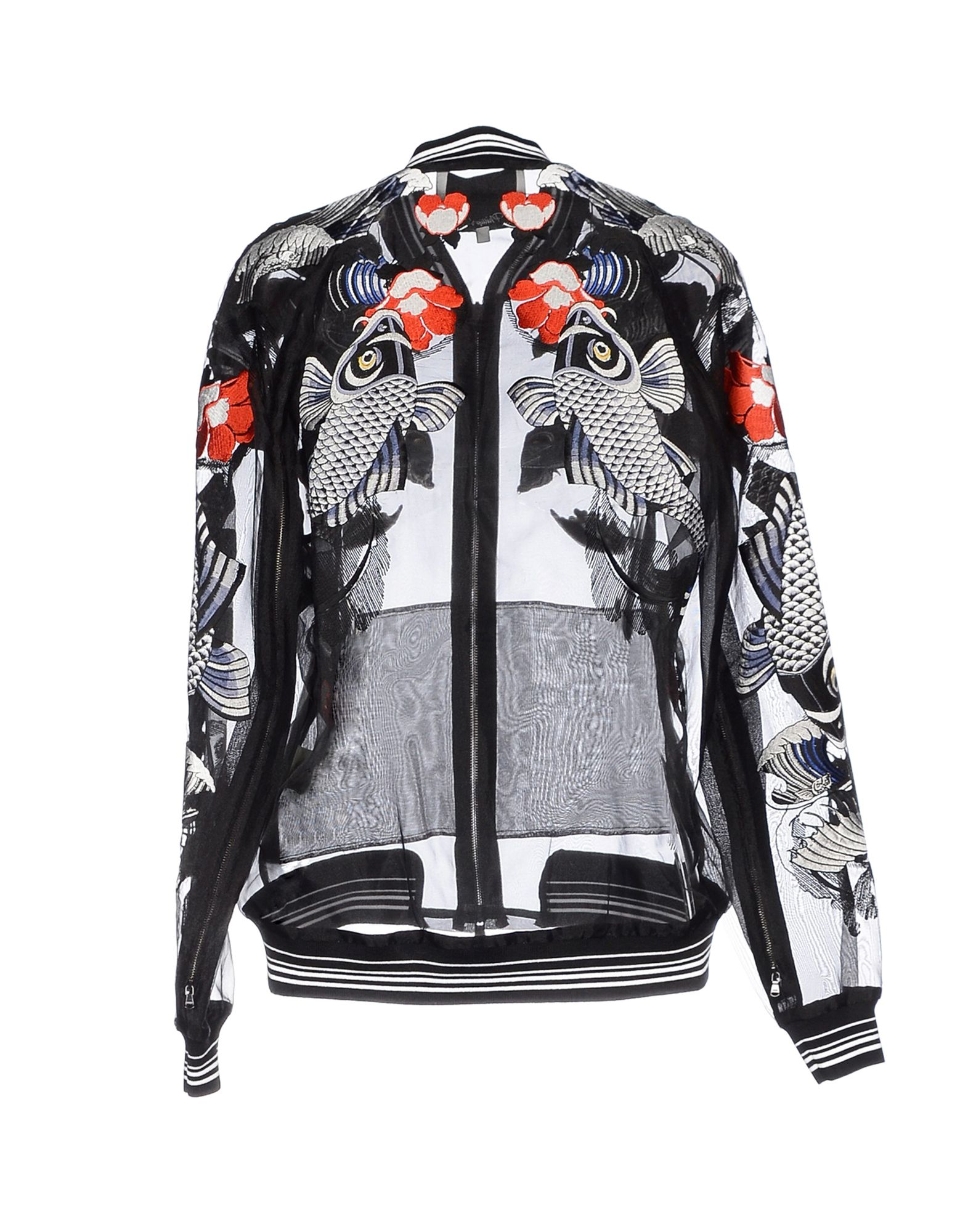 3.1 Phillip Lim Synthetic Tattoo Embroidered Organza Jacket in Black Lyst